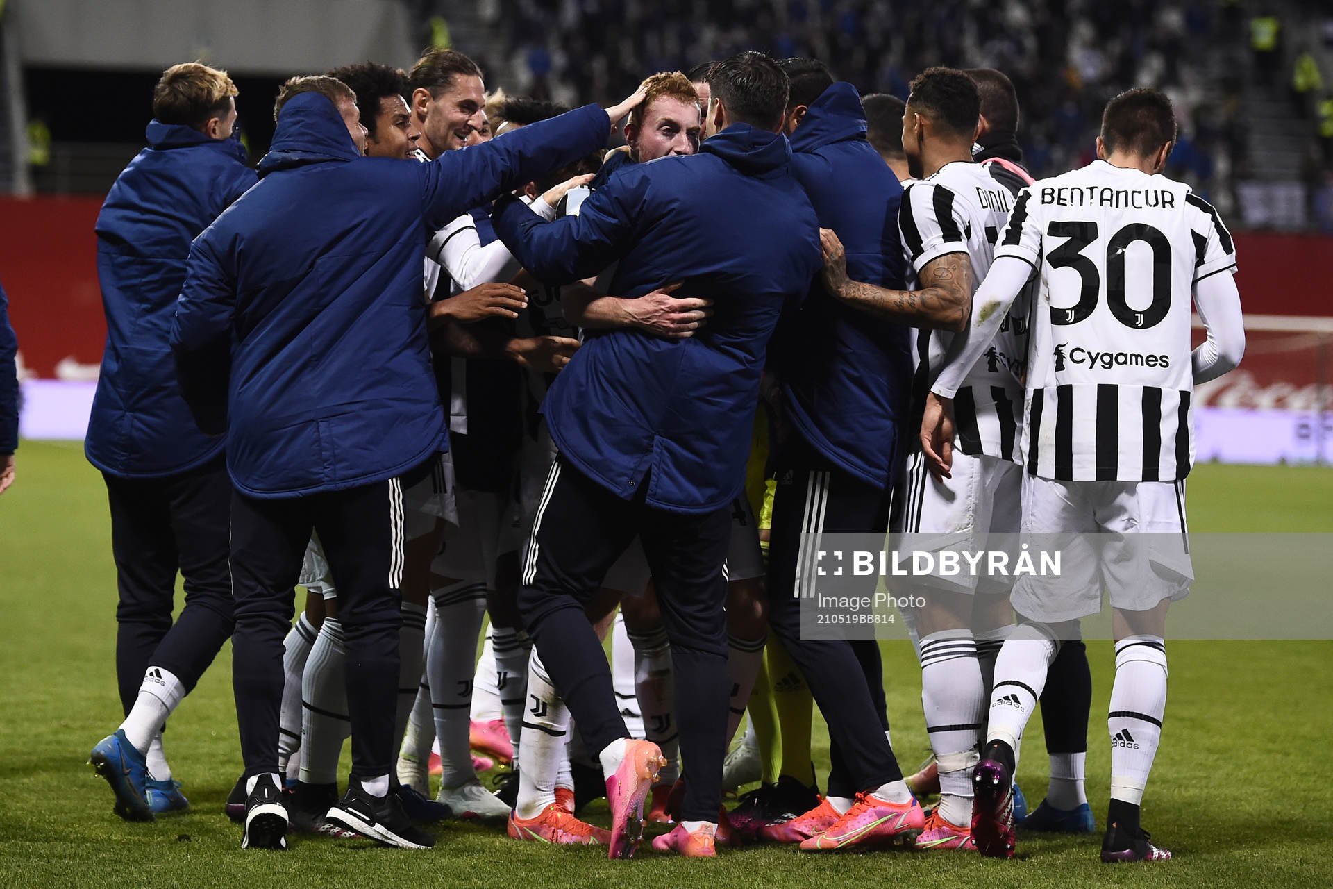Dejan Kulusevski of Juventus celebrates scoring