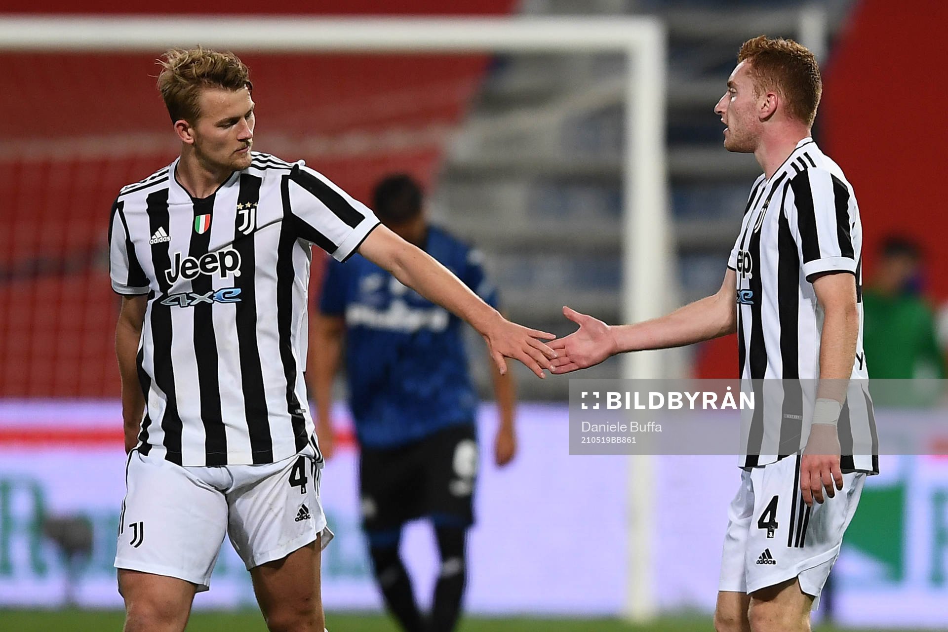 Dejan Kulusevski of Juventus celebrates scoring