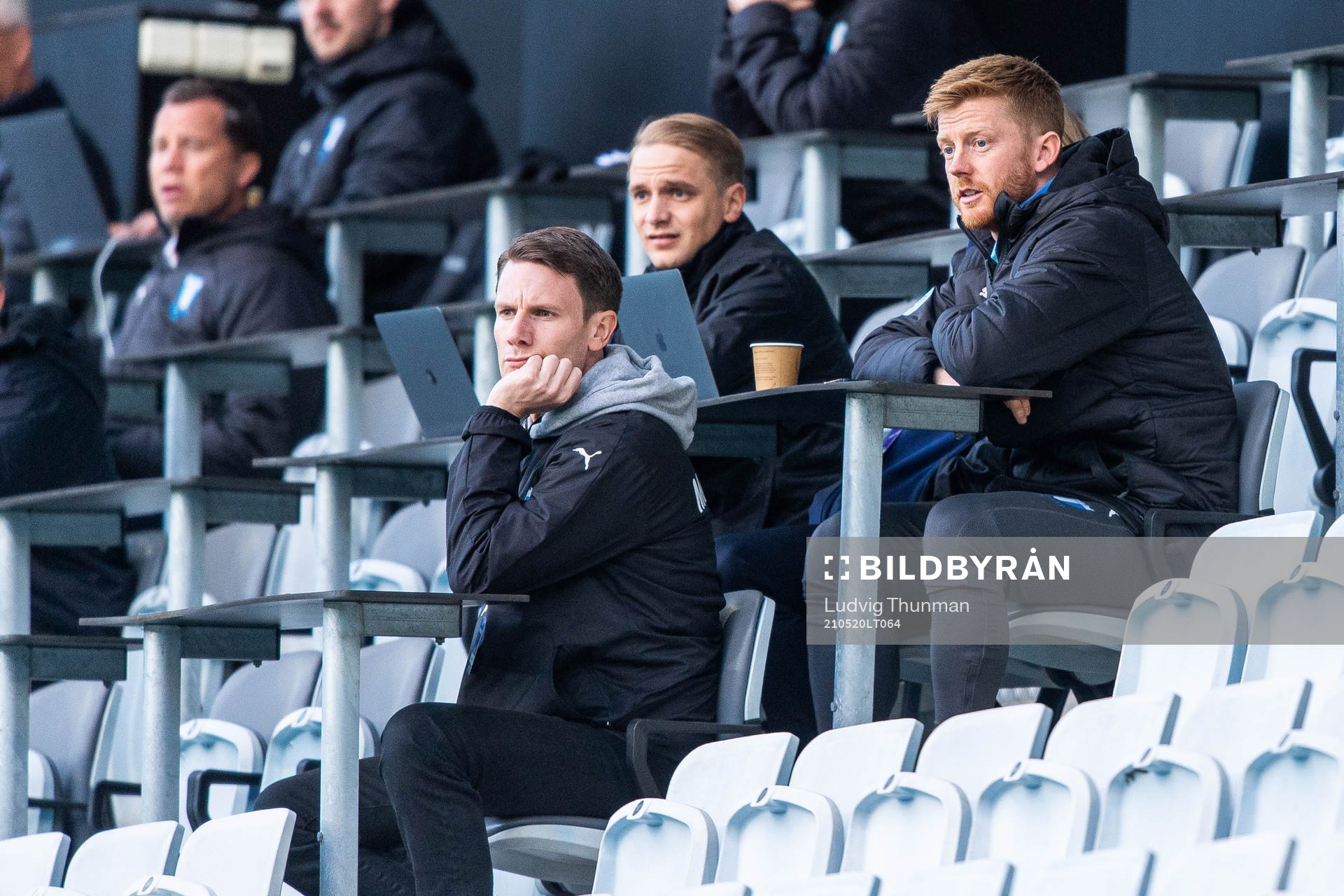 Malmö FFs Anders Christiansen på läktaren