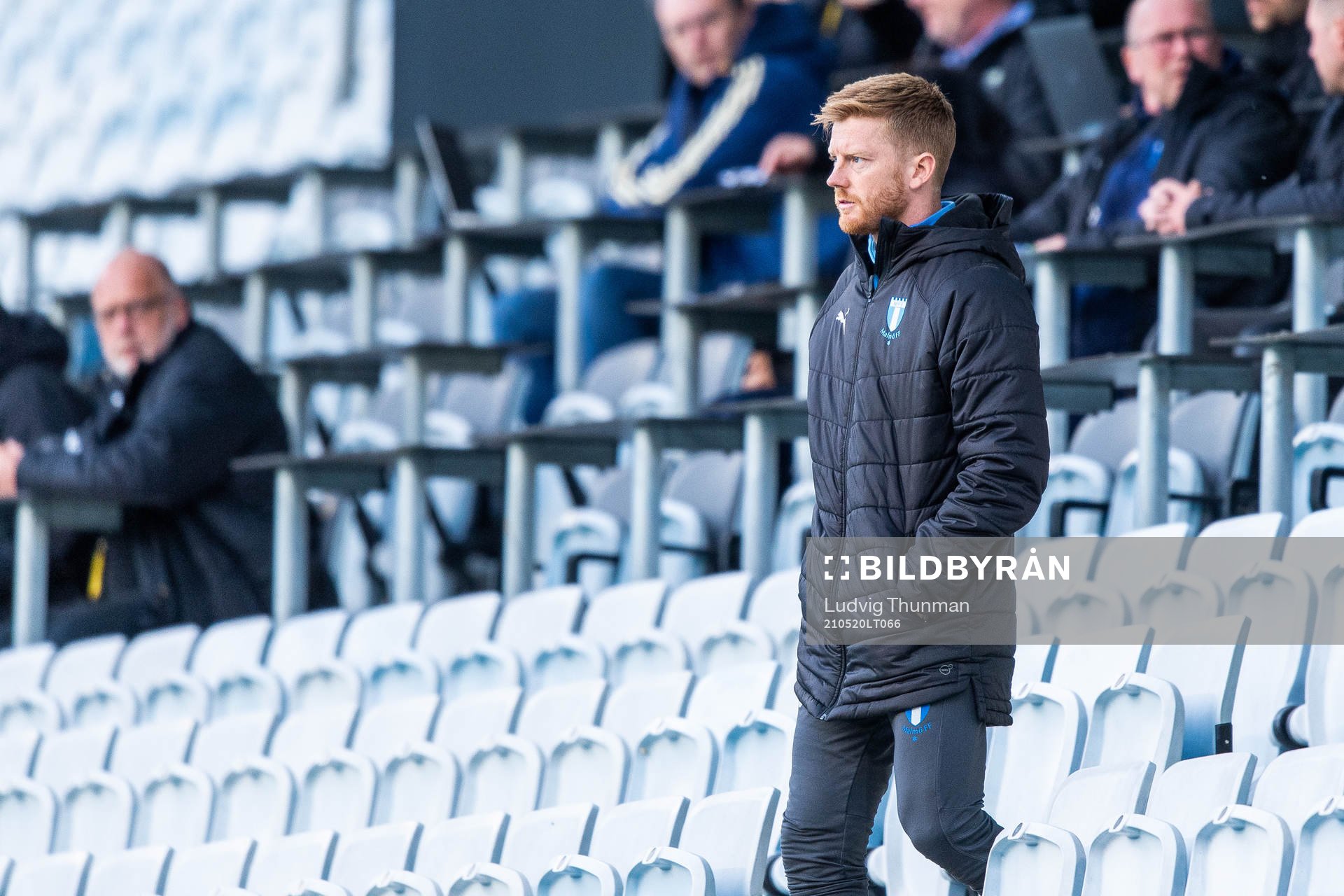 Malmö FFs Anders Christiansen på läktaren