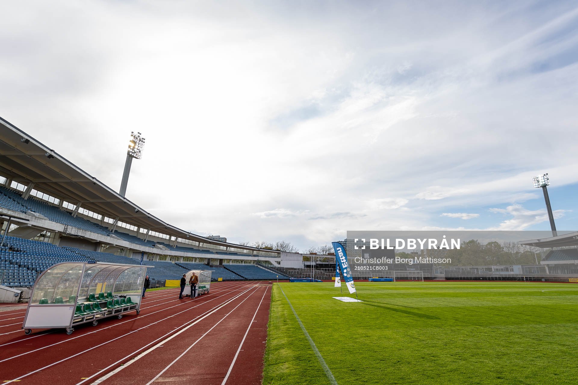 Interiör vy över Malmö Stadion