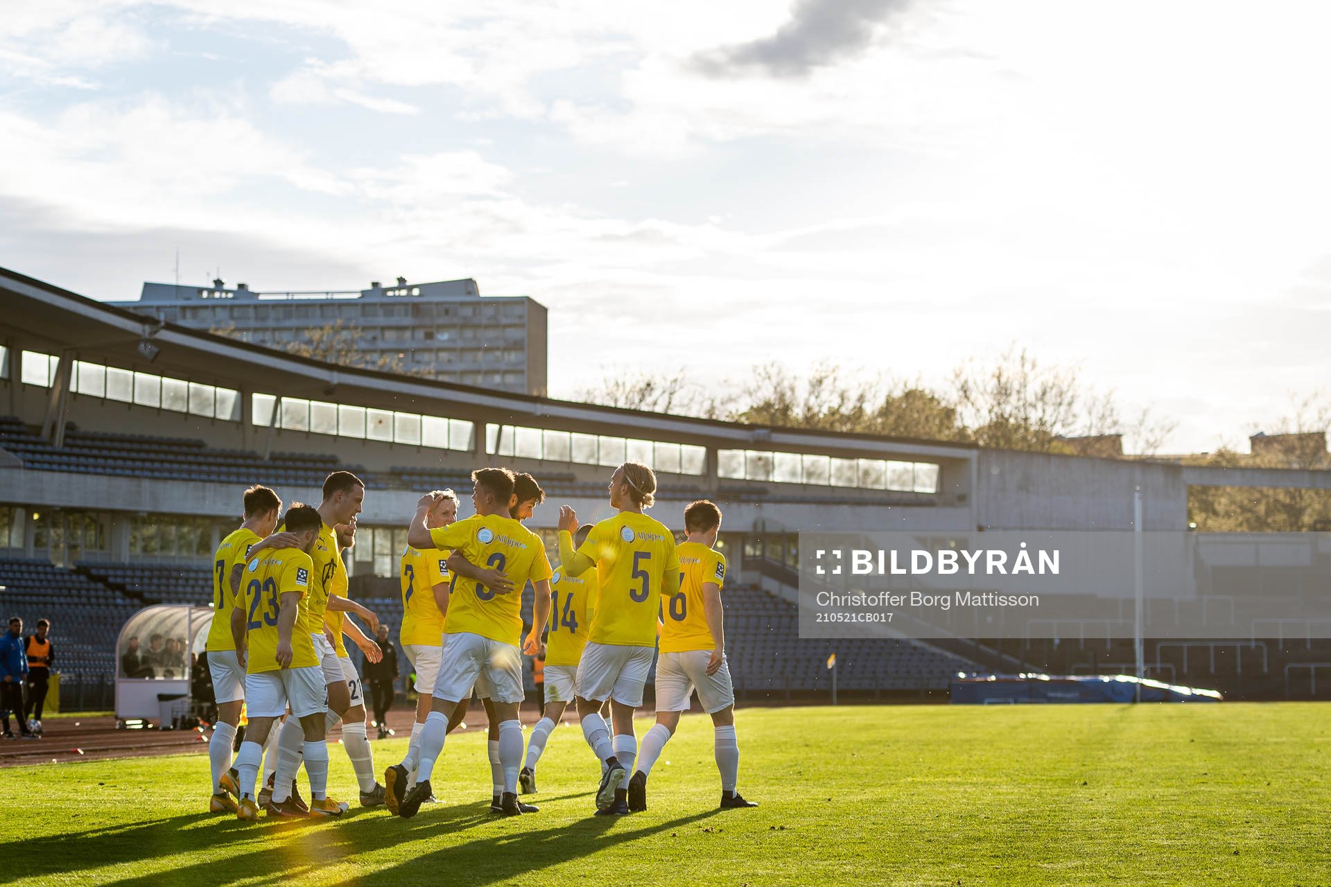 IFK Malmös spelare jublar
