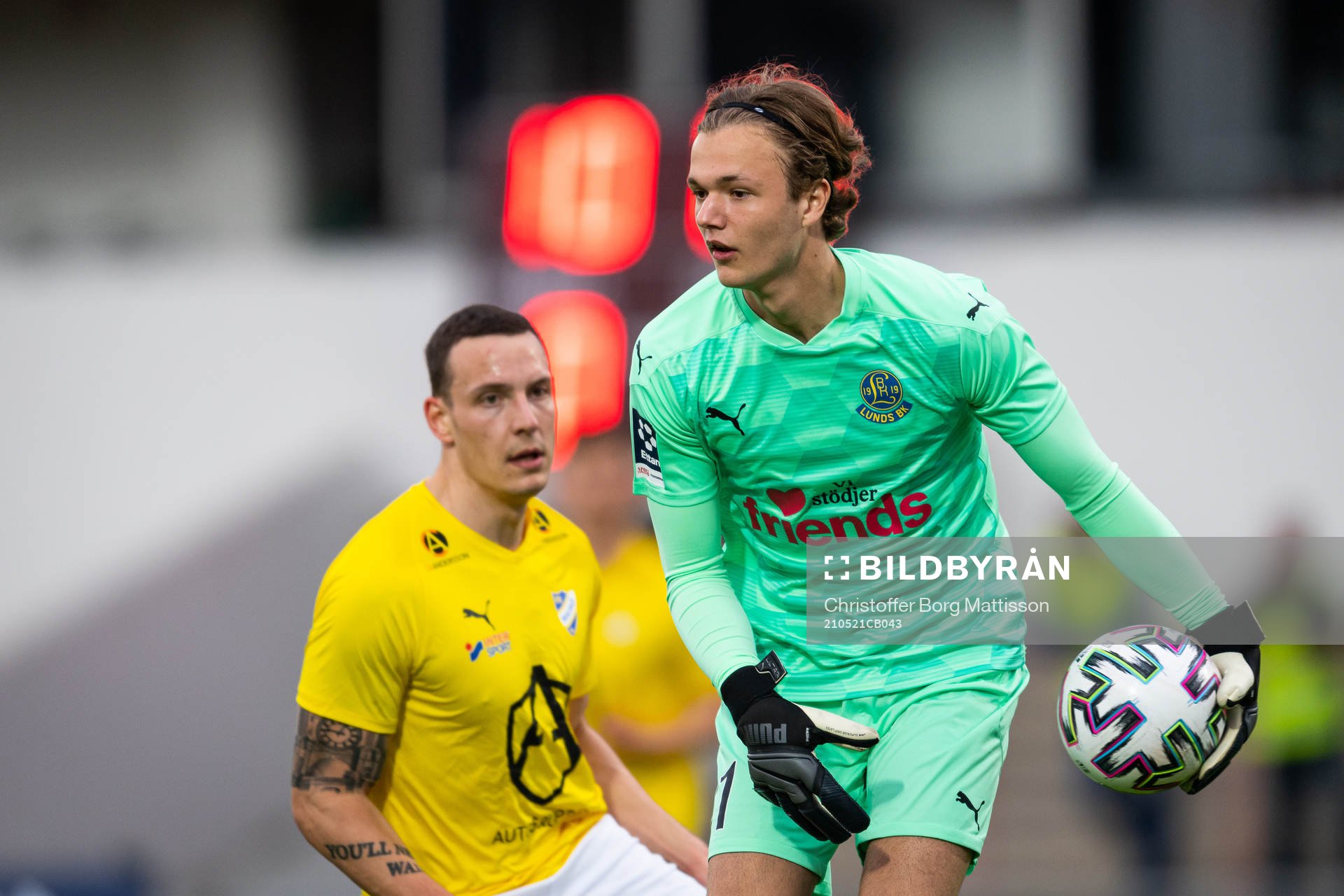 Lunds målvakt Isak Skarlund