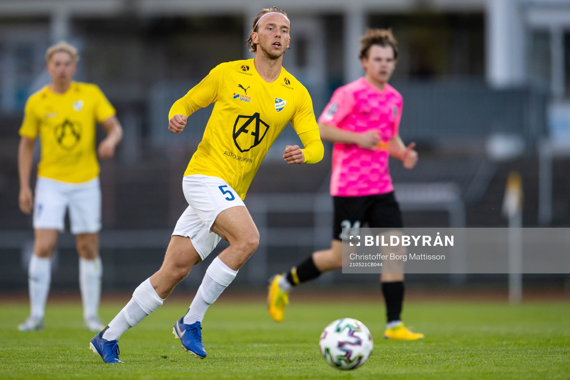 IFK Malmös Philip Persson Lundgren under fotbollsmatchen i Division 1 södra mellan IFK Malmö och Lunds BK den 21 maj 2021 i Malmö. 