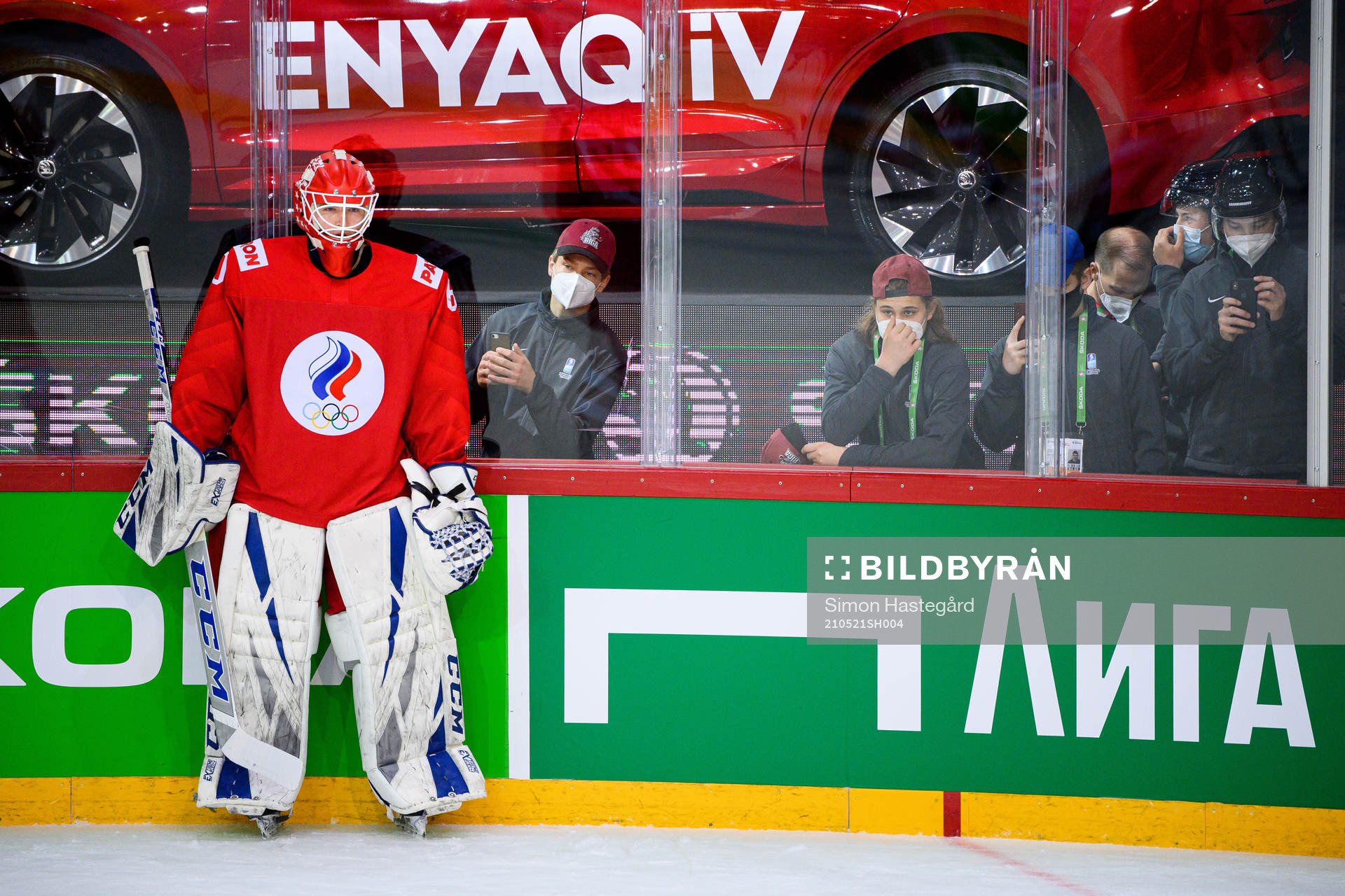 Goalkeeper Ivan Bocharov of Russia