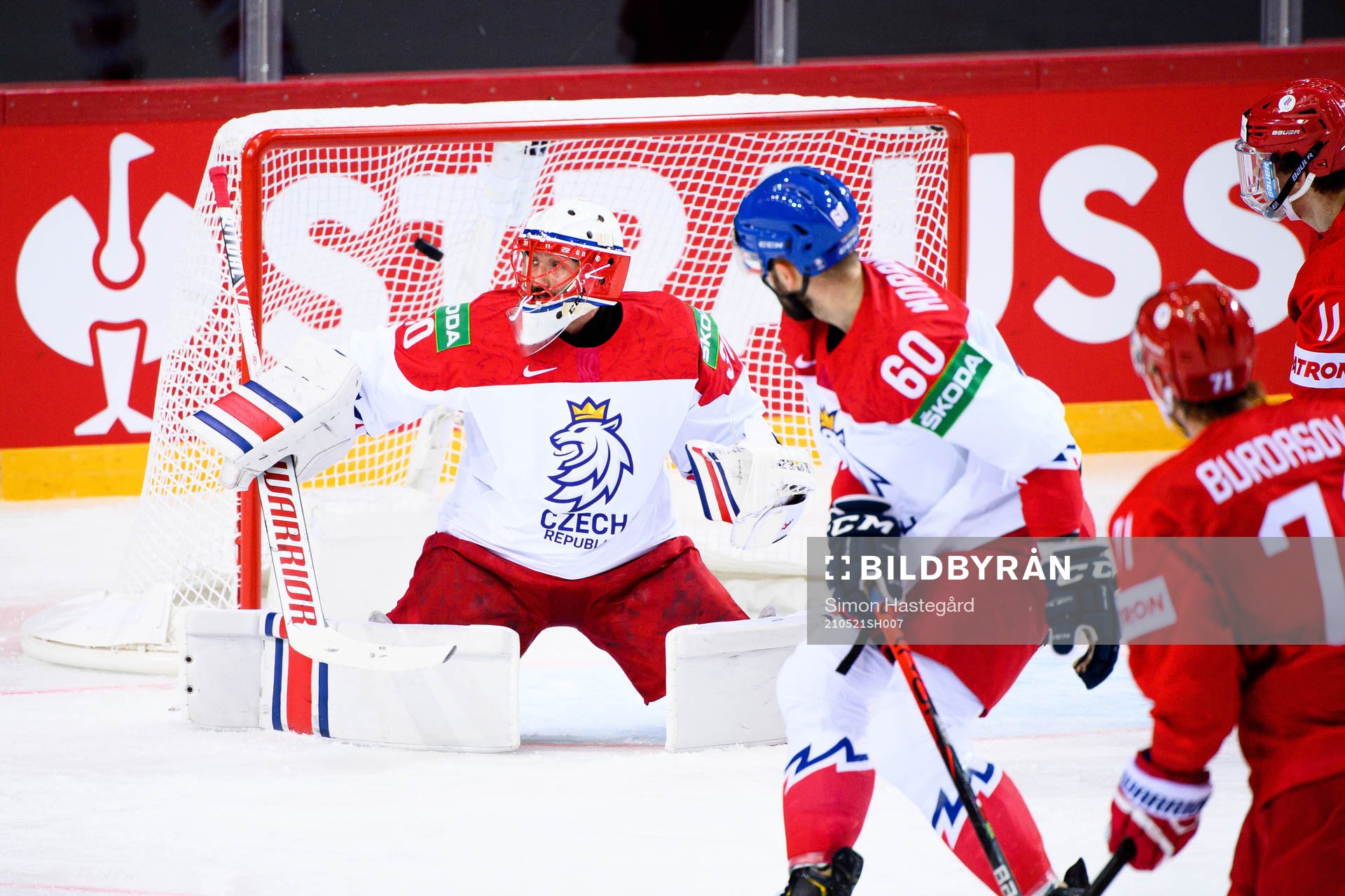 during the 2021 IIHF Ice Hockey World Championship game