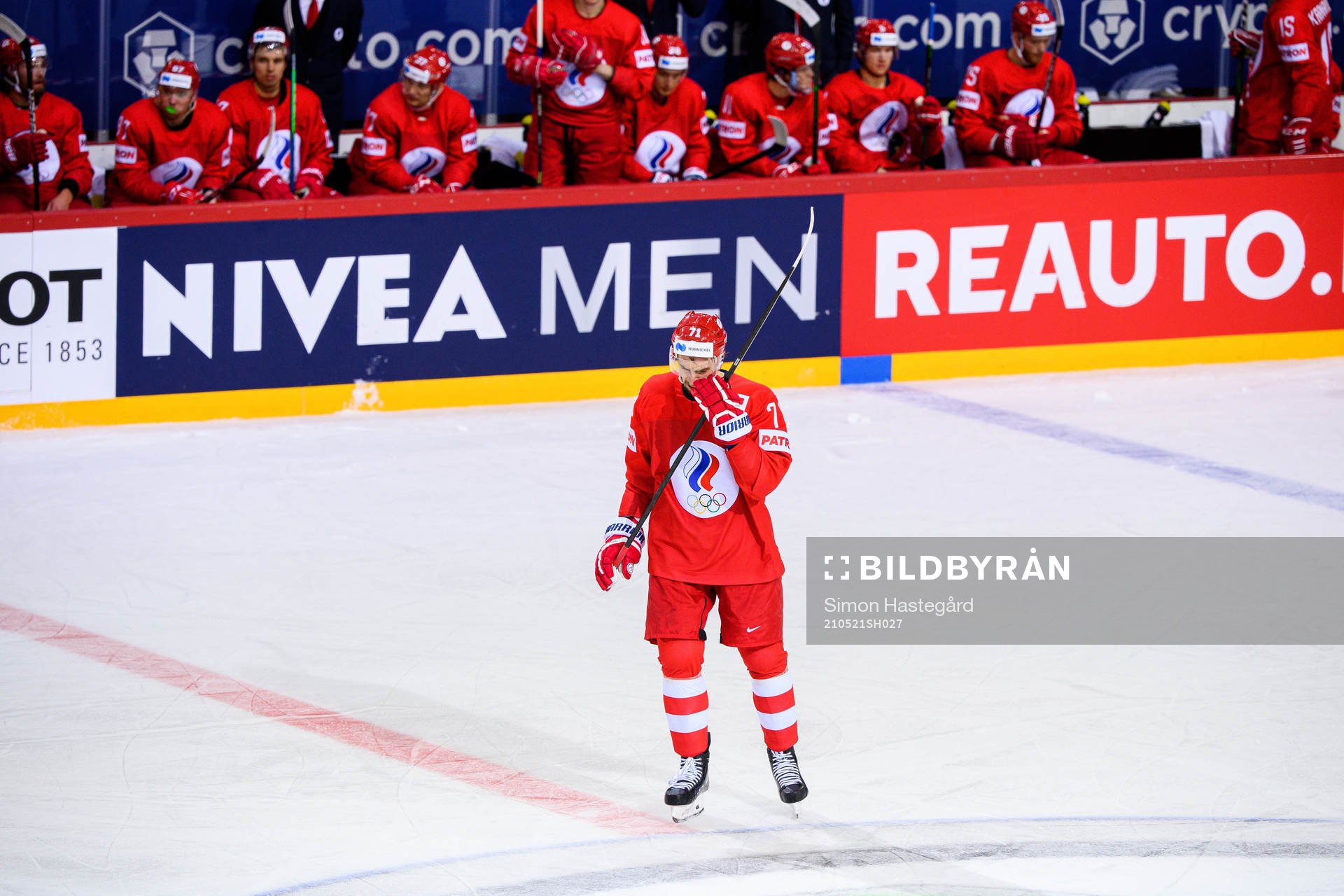 Anton Burdasov of Russia  looks dejecter