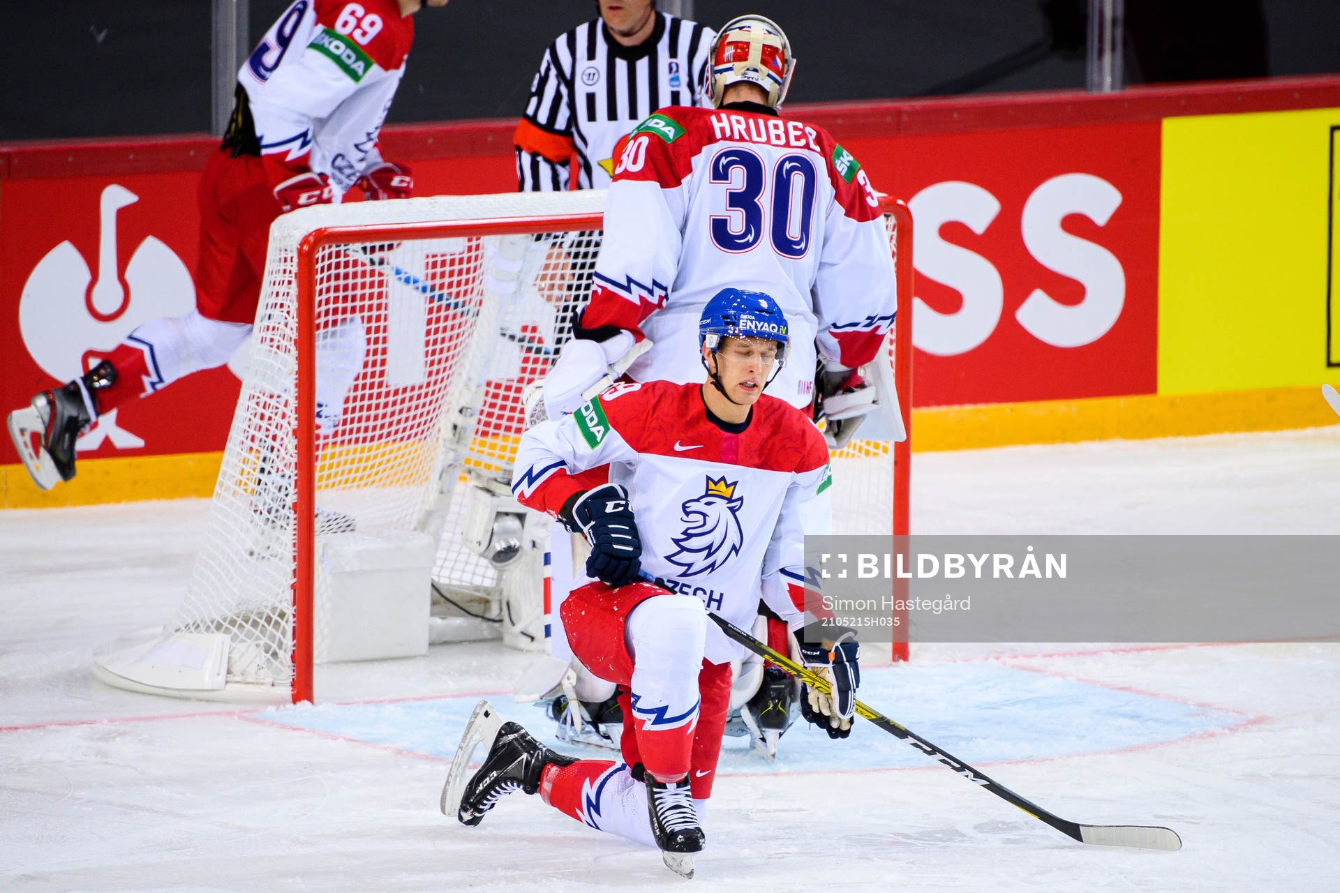 David Sklenicka of Czech Republic looks dejected