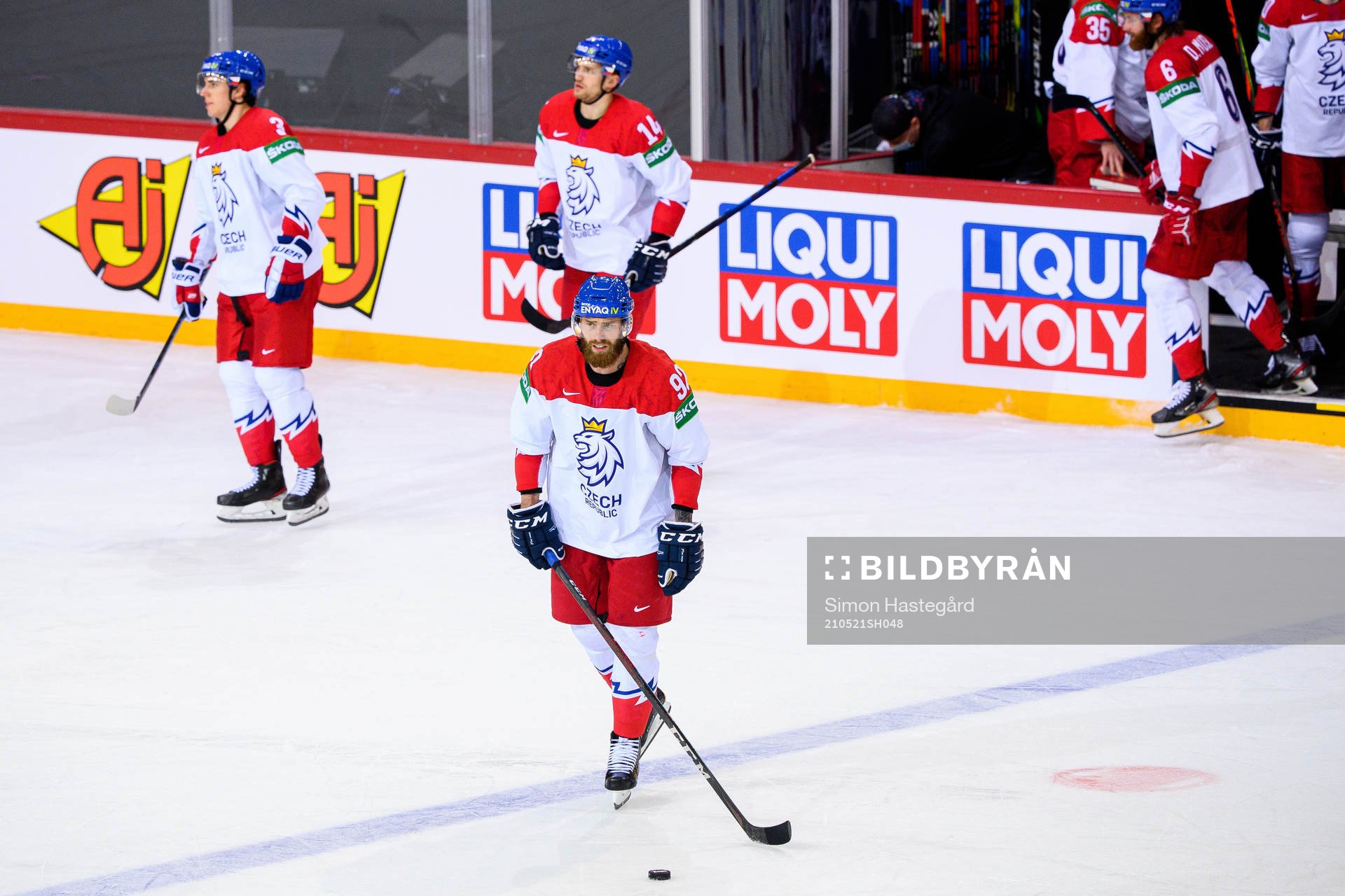 Jiri Sekac of Czech Republic looks dejected