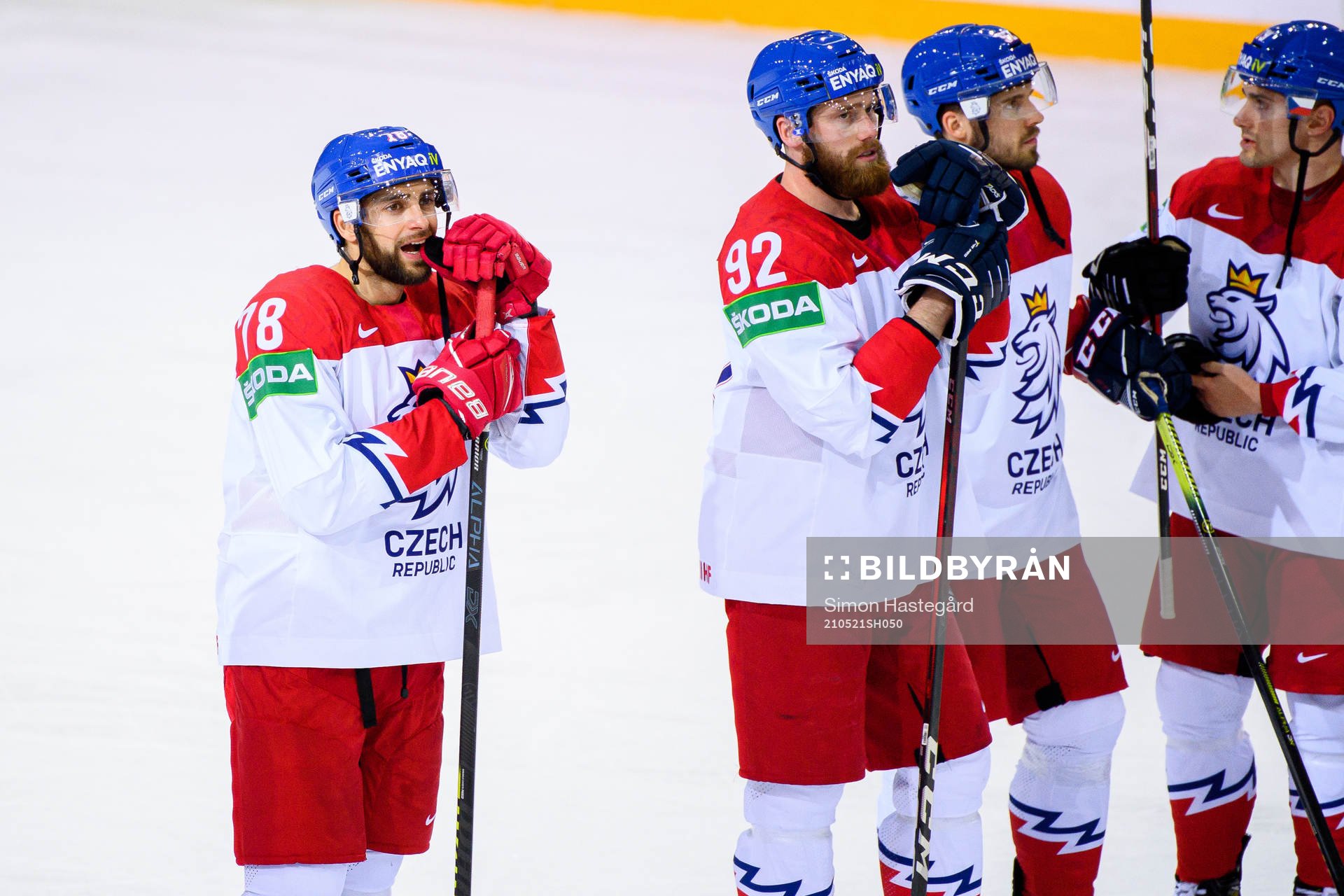 Robin Hanzl and Jiri Sekac of Czech Republic looks dejected