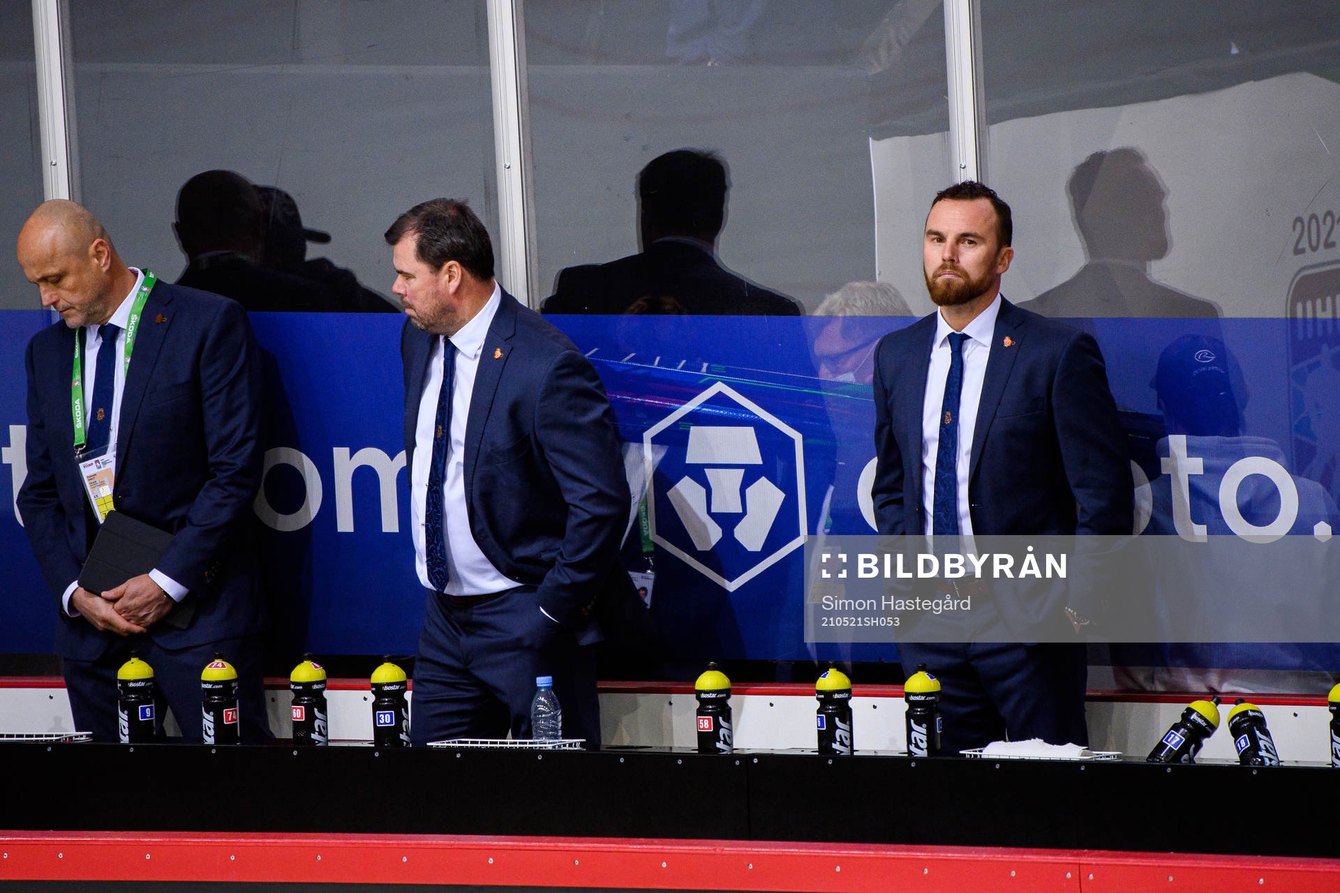 Filip Pesan, head coach of Czech Republic looks dejected