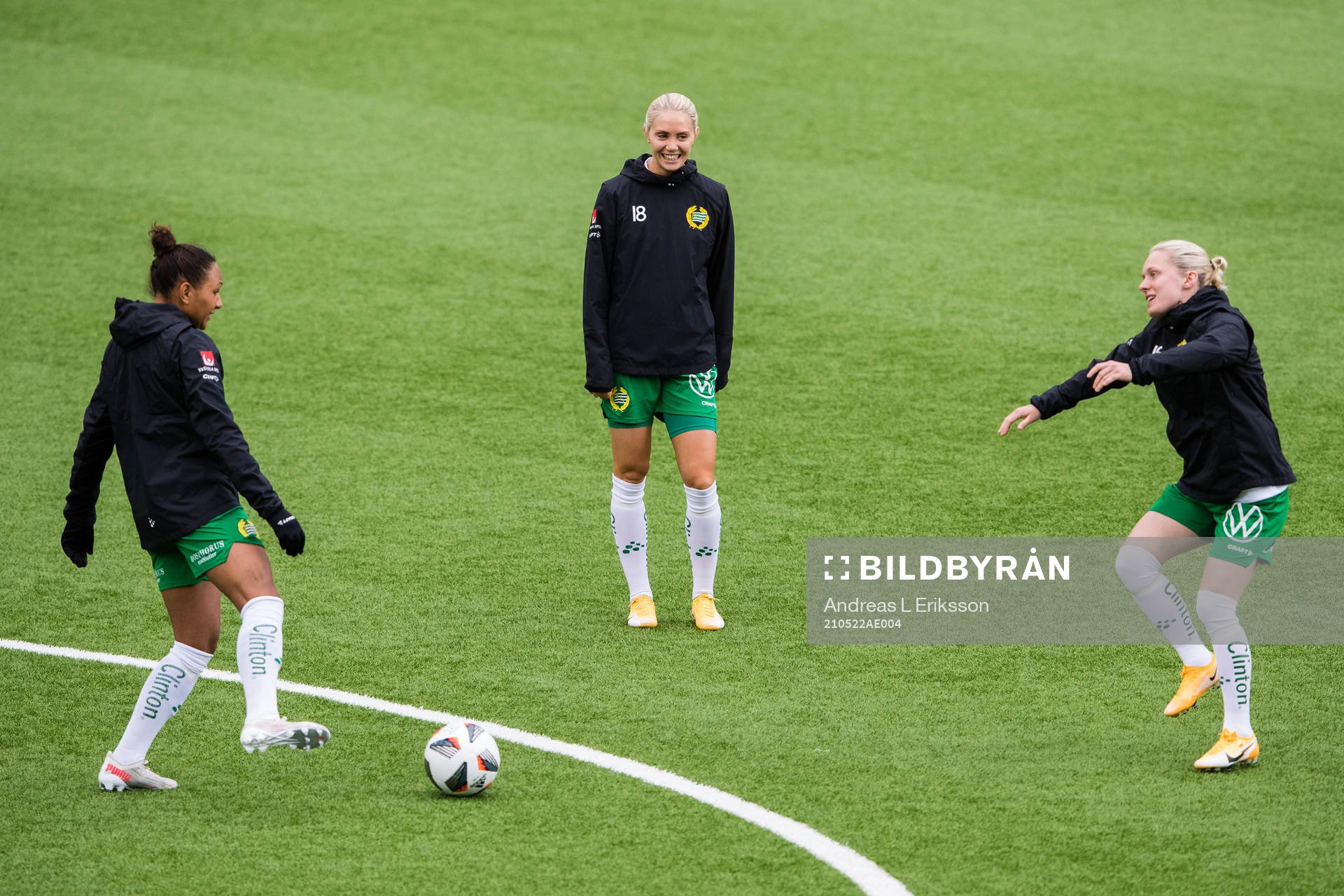 Hammarbys Madelen Janogy, Alice Carlsson och Emilia Larsson
