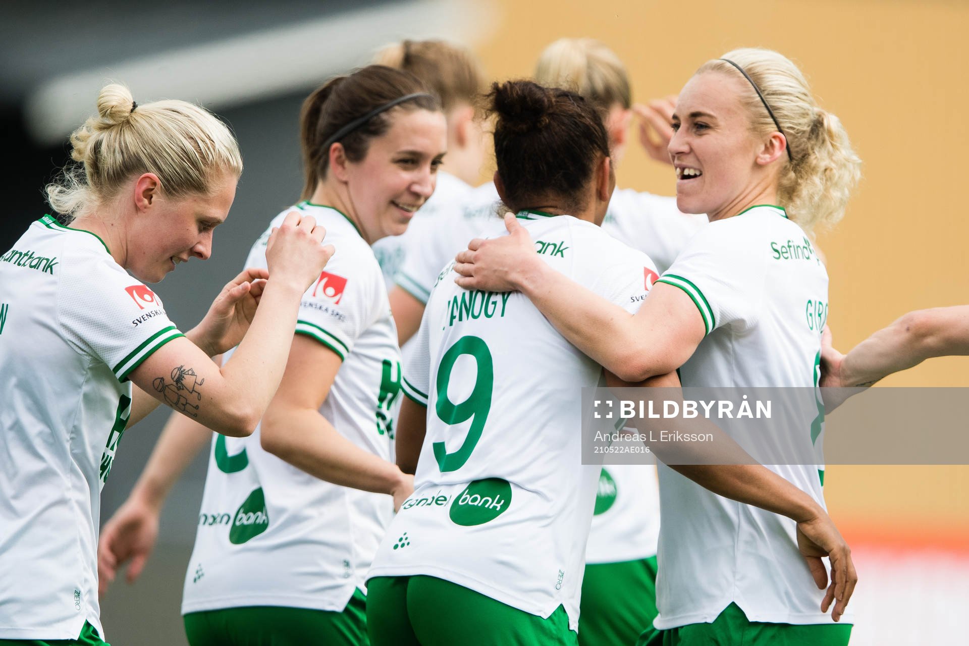 Hammarbys Emilia Larsson, Ellen Gibson och Ellen Gibson