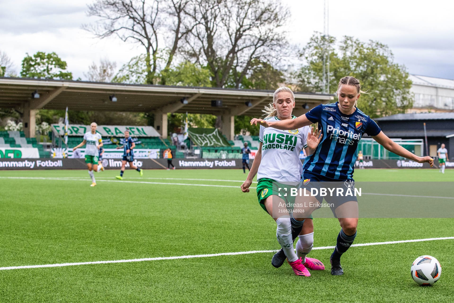 Hammarbys Hanna Lundkvist och Djurgårdens Hanna Ekengren