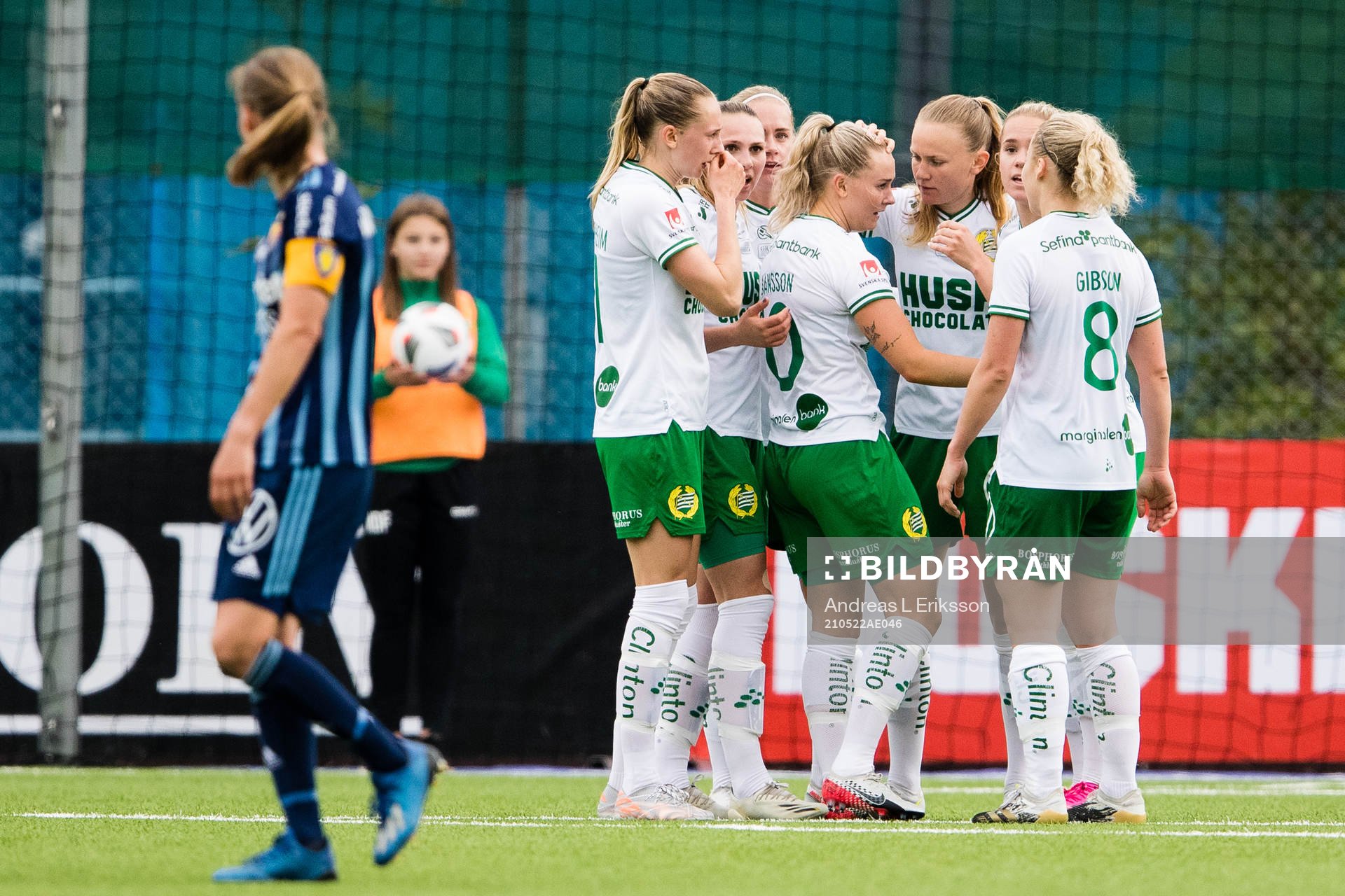 Hammarbys Emma Jansson jublar