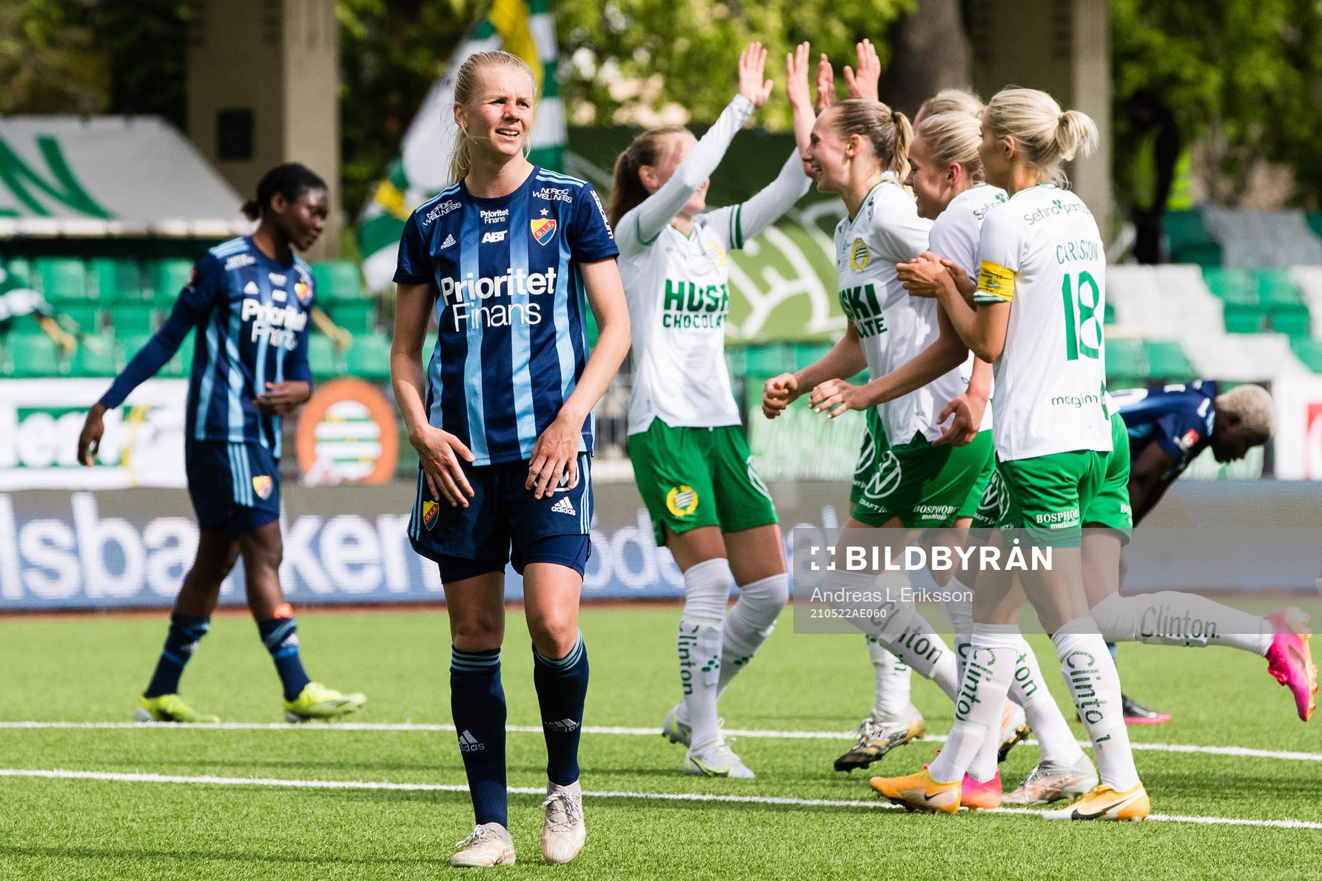 Djurgårdens Nellie Lilja deppar
