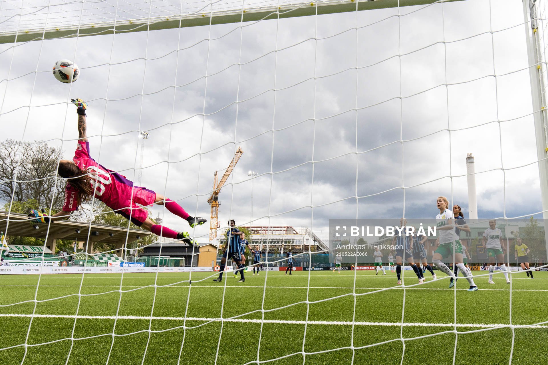 Djurgårdens målvakt Kelsey Daugherty  släpper in 1-0