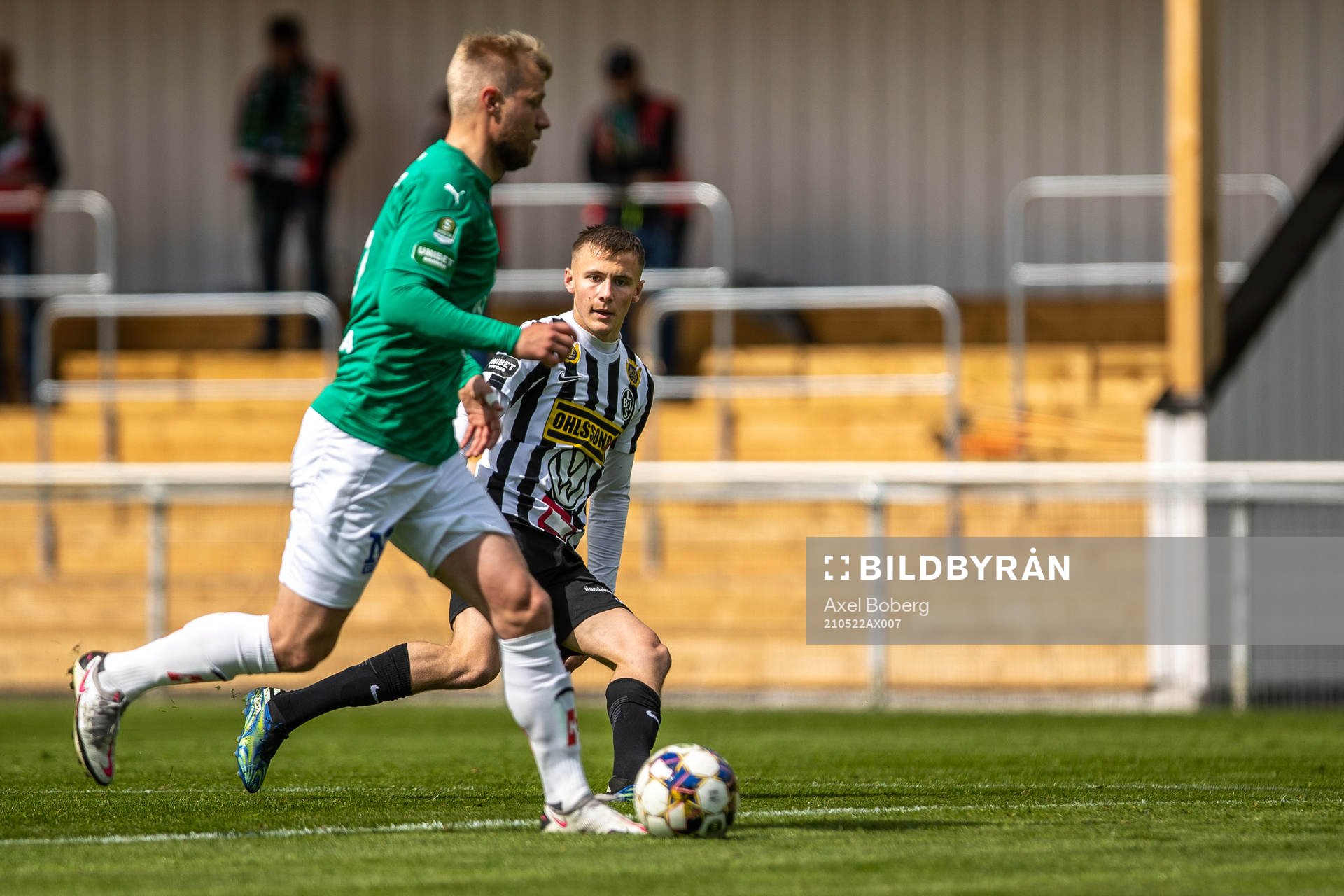 Landskronas Melker Heier och Jönköpings Sebastian Crona
