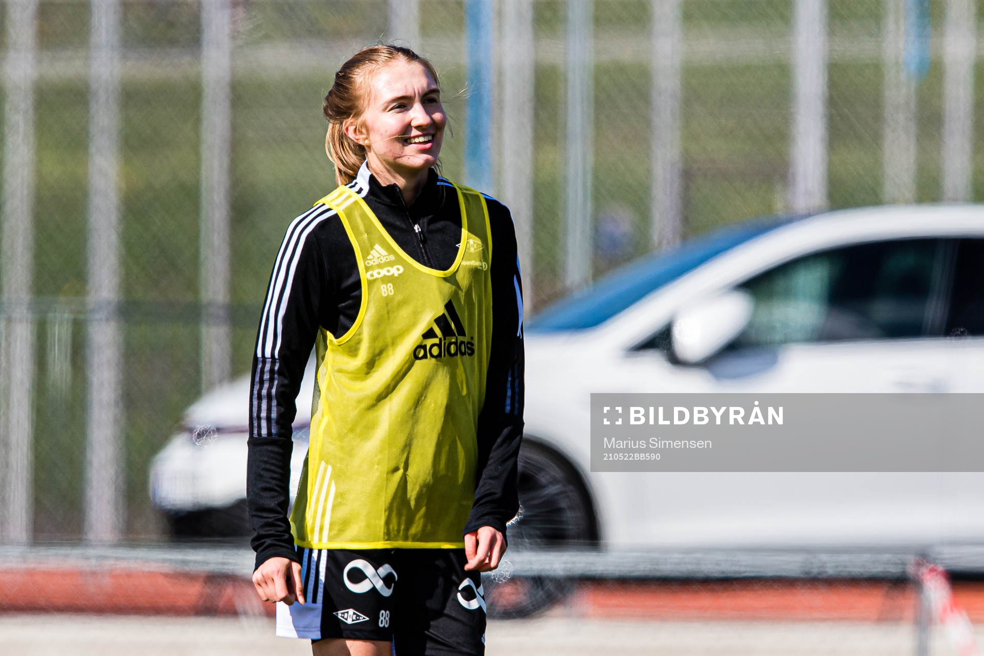 Emilie Lein of Rosenborg warms up