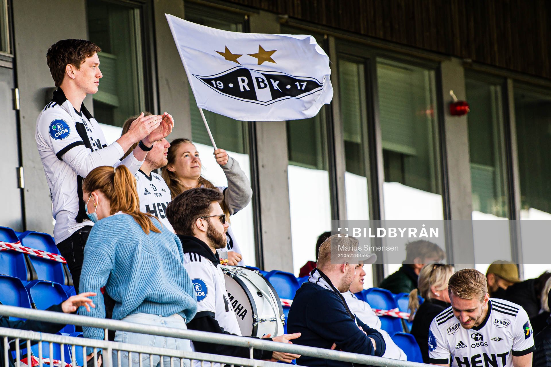Spectators in the stands
