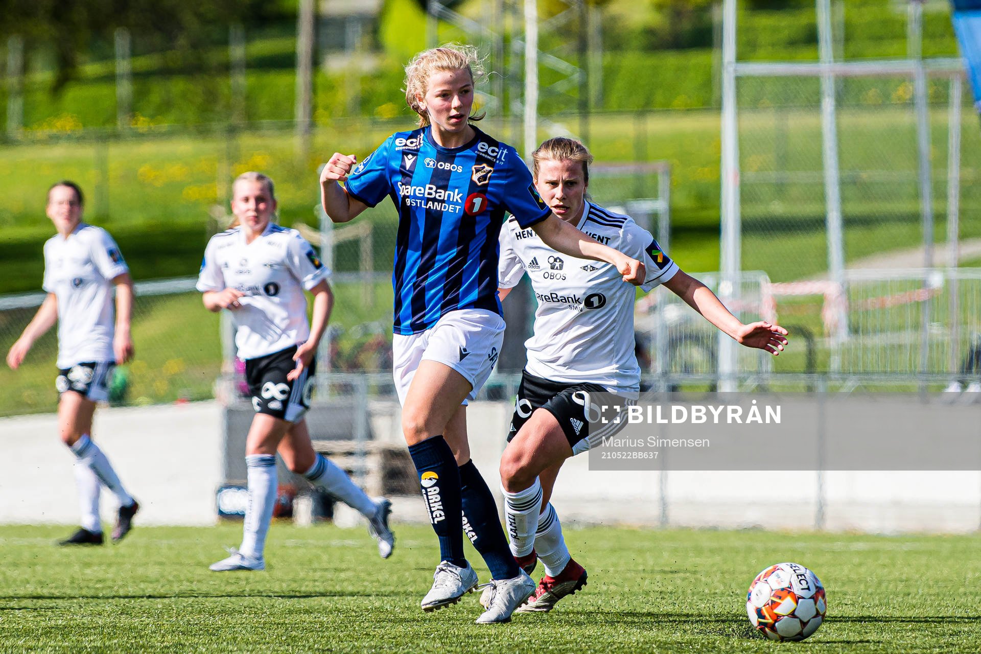 Justine Kvaleng Kielland of Stabæk and Cesilie Andreassen