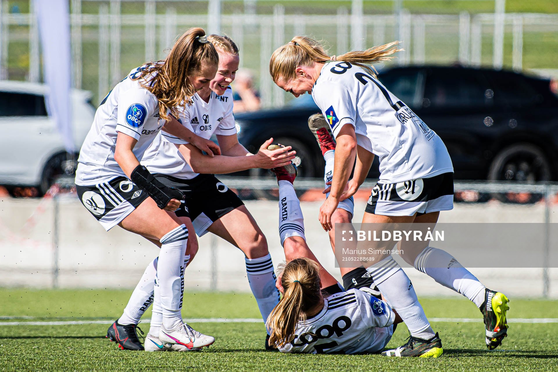 Cesilie Andreassen of Rosenborg celebrates