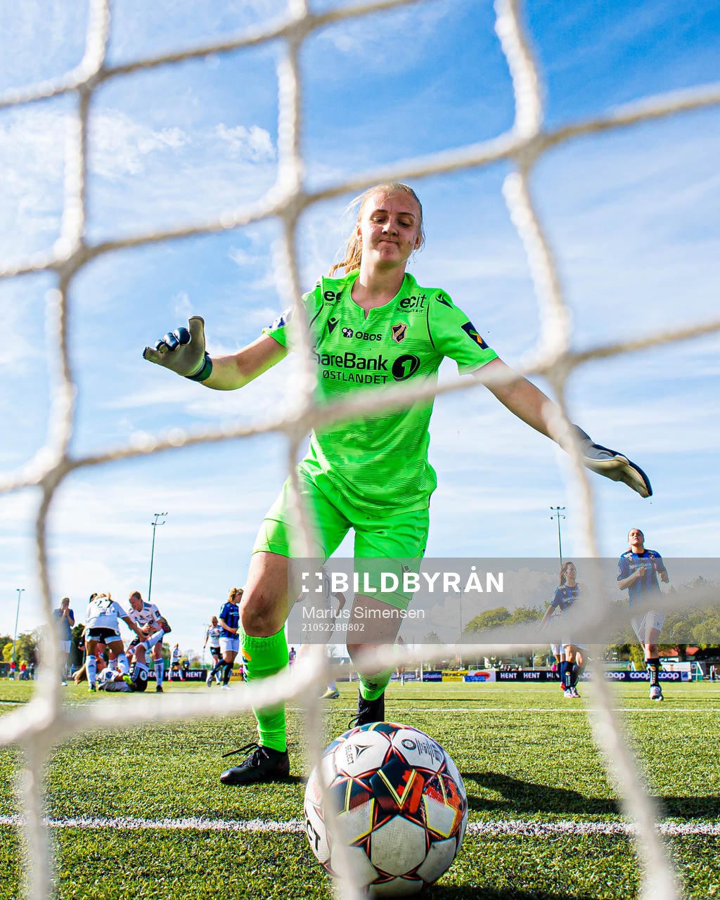 Goalkeeper Sunniva Skoglund of Stabæk looks dejected