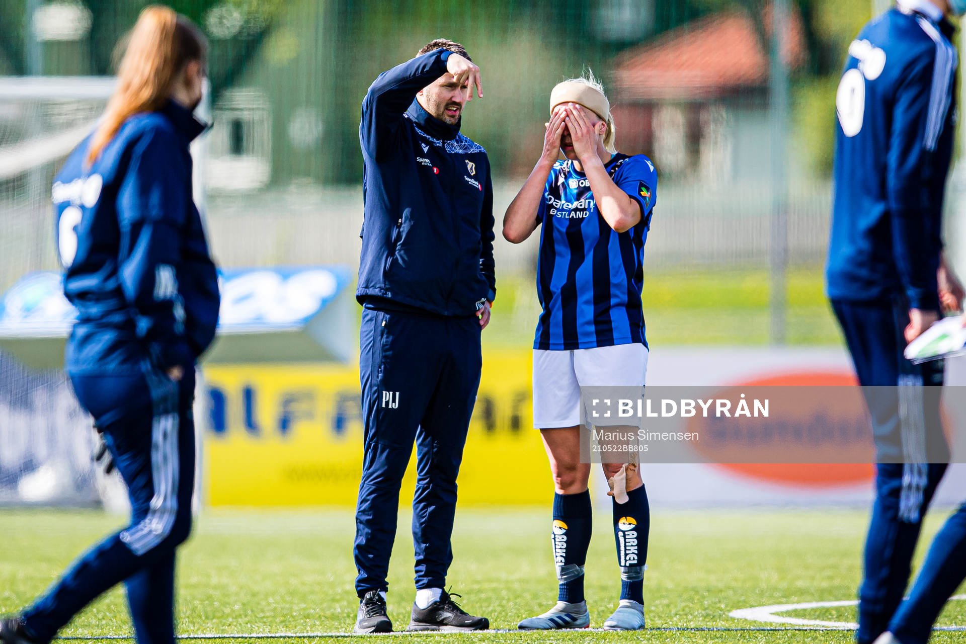 Per Inge Jacobsen, head coach of Stabæk, and Ingrid