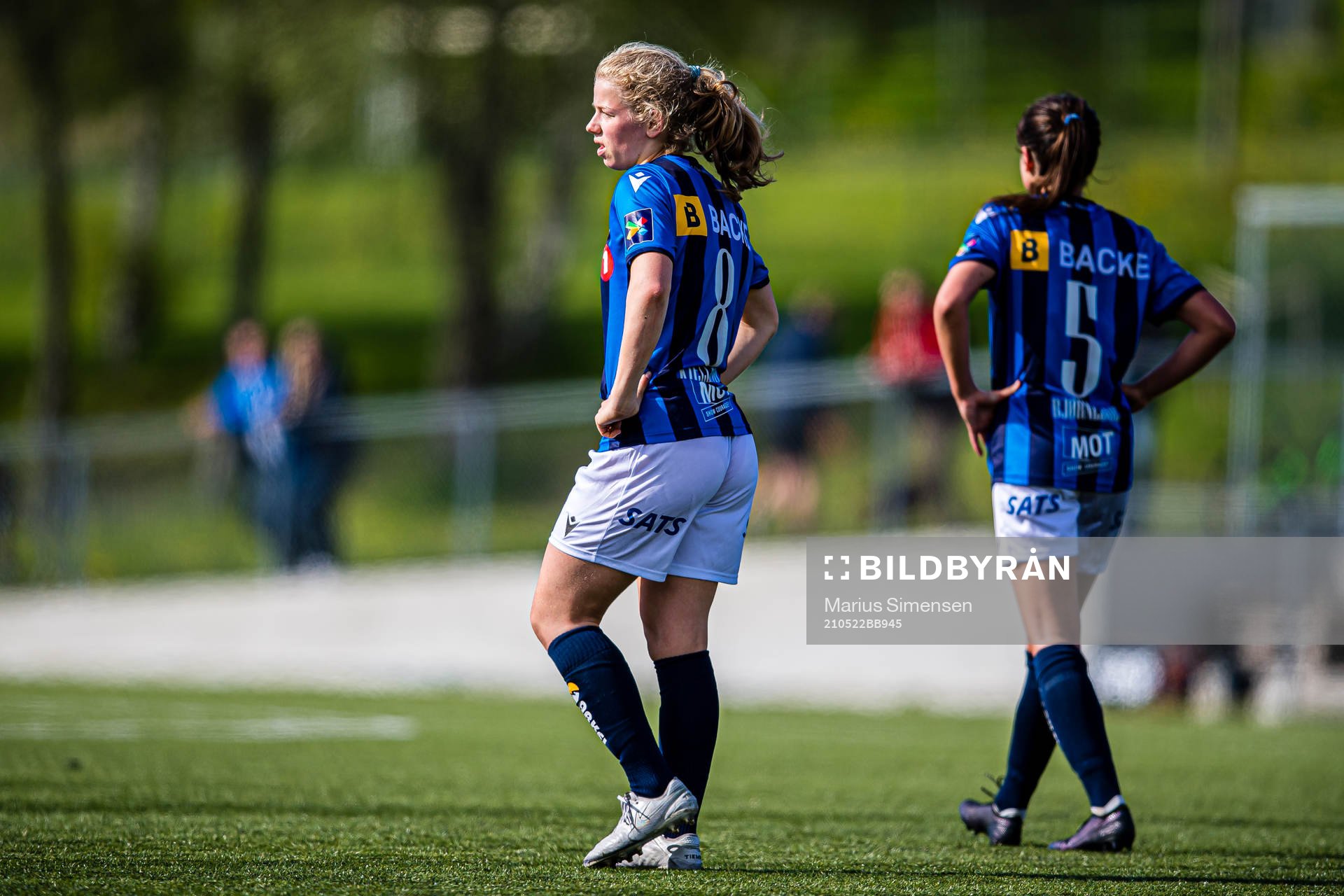 Justine Kvaleng Kielland and Silje Bjørneboe of Stabæk