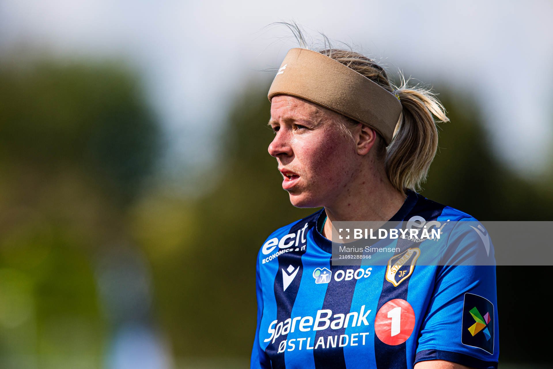 Ingrid Katrine Buer Søndenå of Stabæk during the Toppserien football match between Rosenborg and Stabæk on May 22, 2020 in Trondheim.