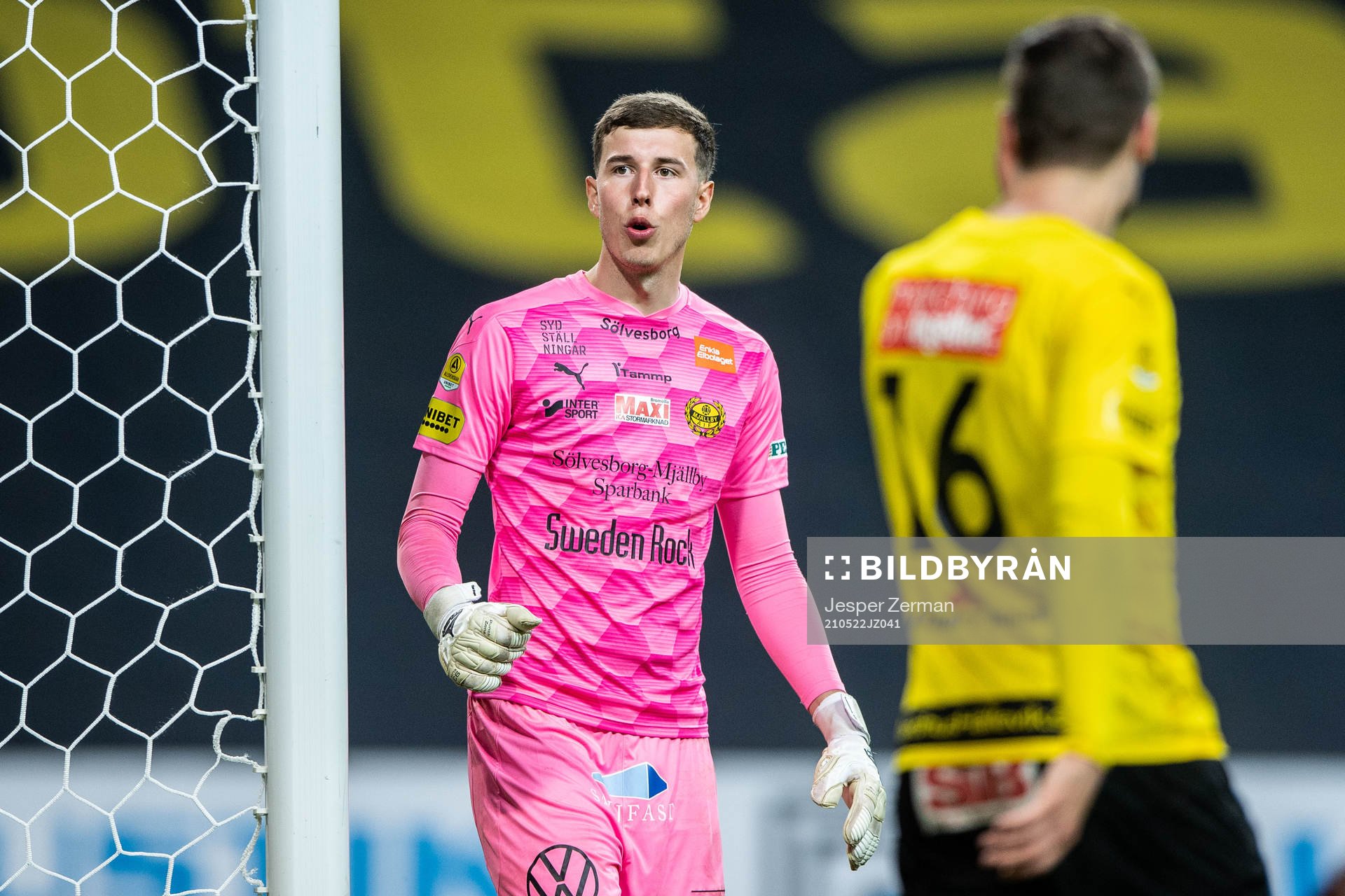 Mjällbys målvakt Samuel Brolin