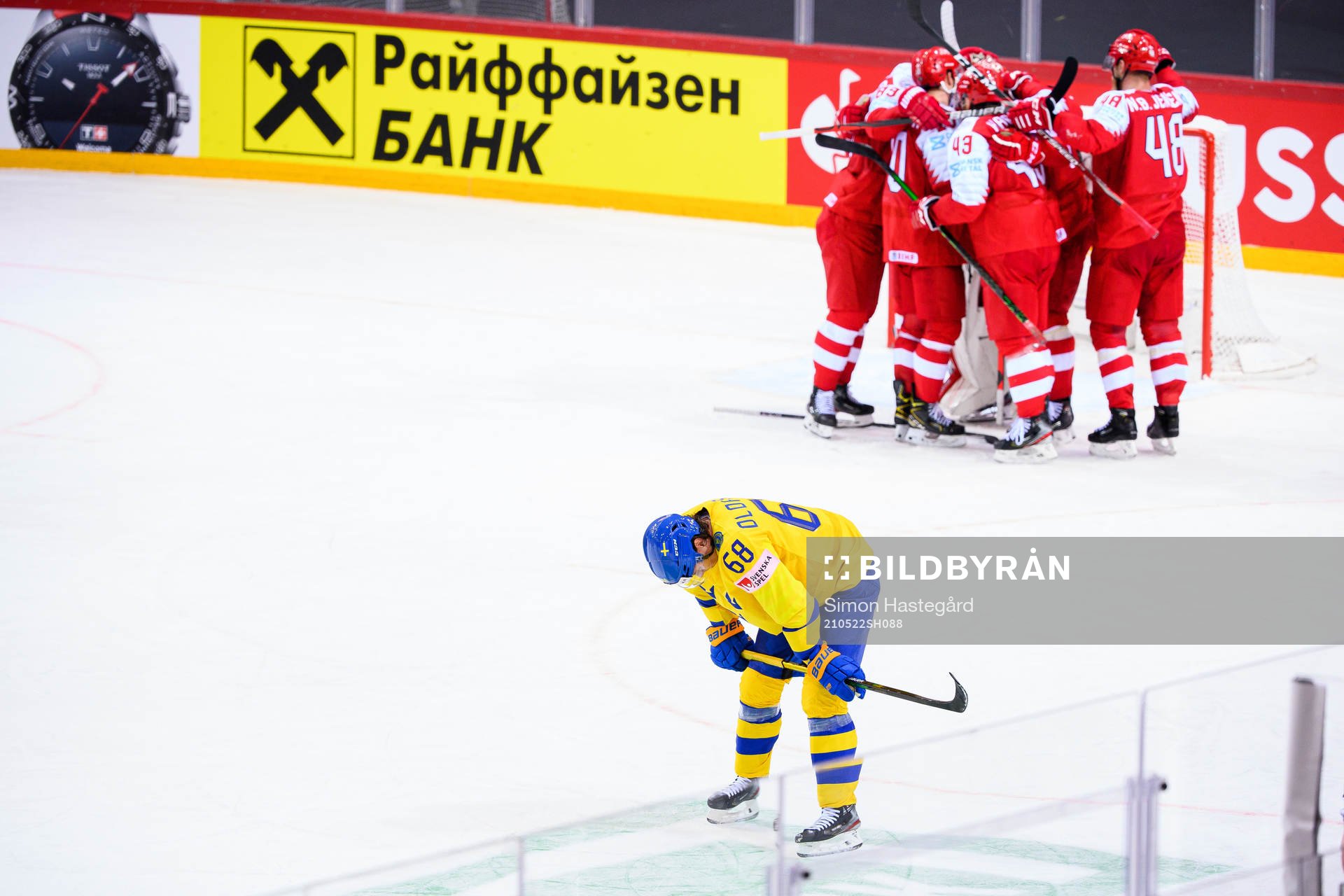 Victor Olofsson of Sweden looks dejected