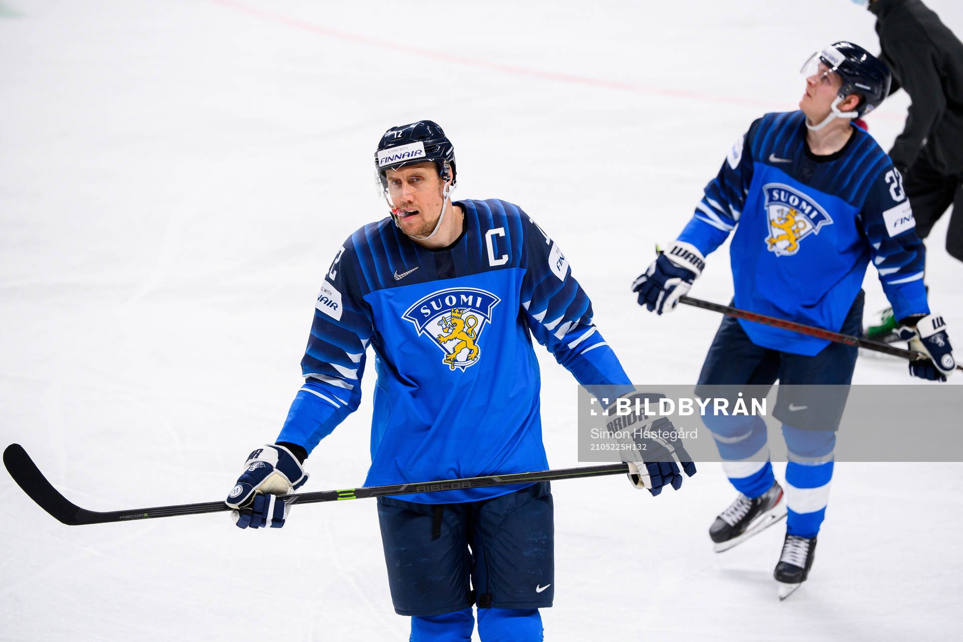 Marko Anttila of Finland looks dejected