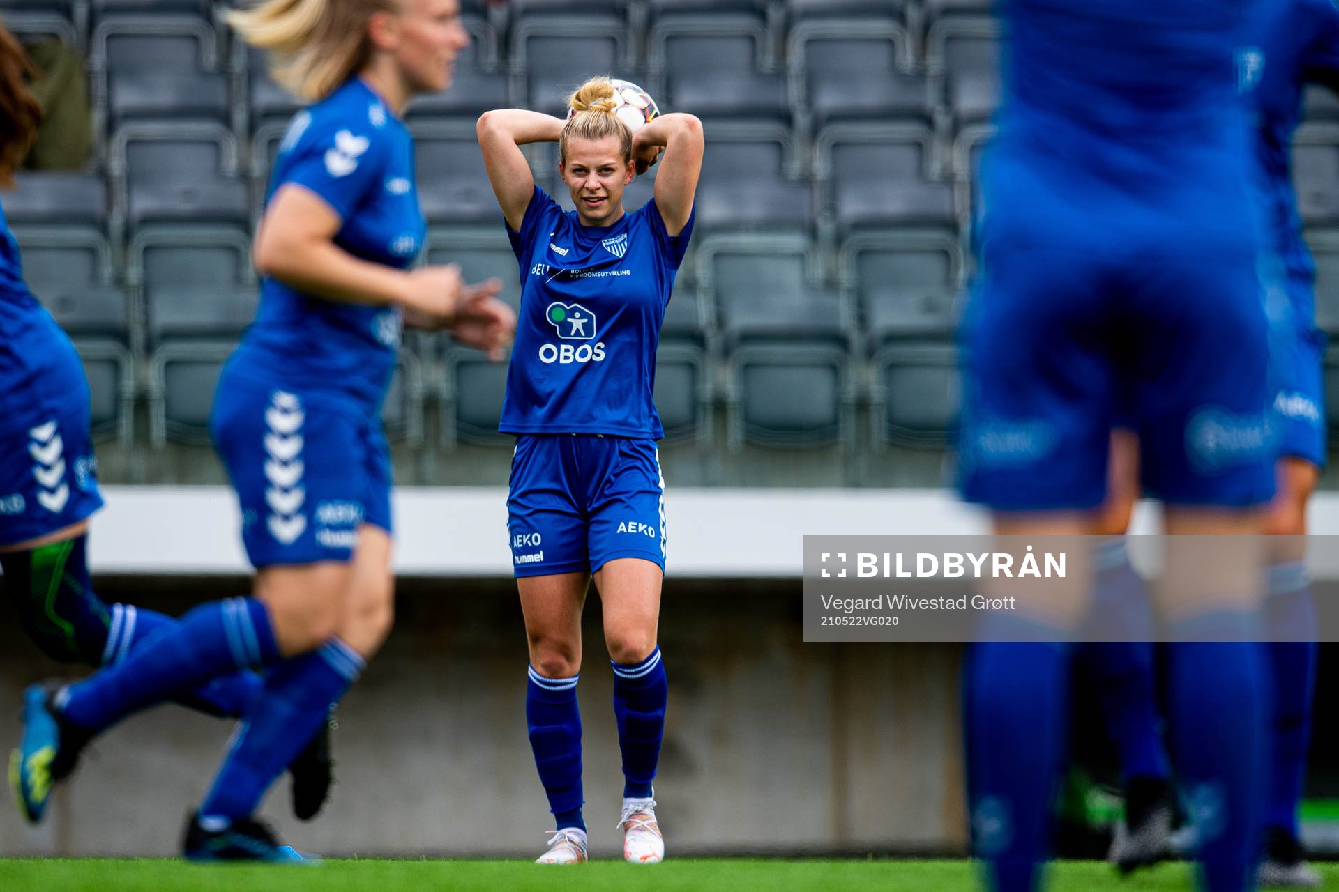 Ingrid Byrøygard Kvernvolden of Kolbotn warms up