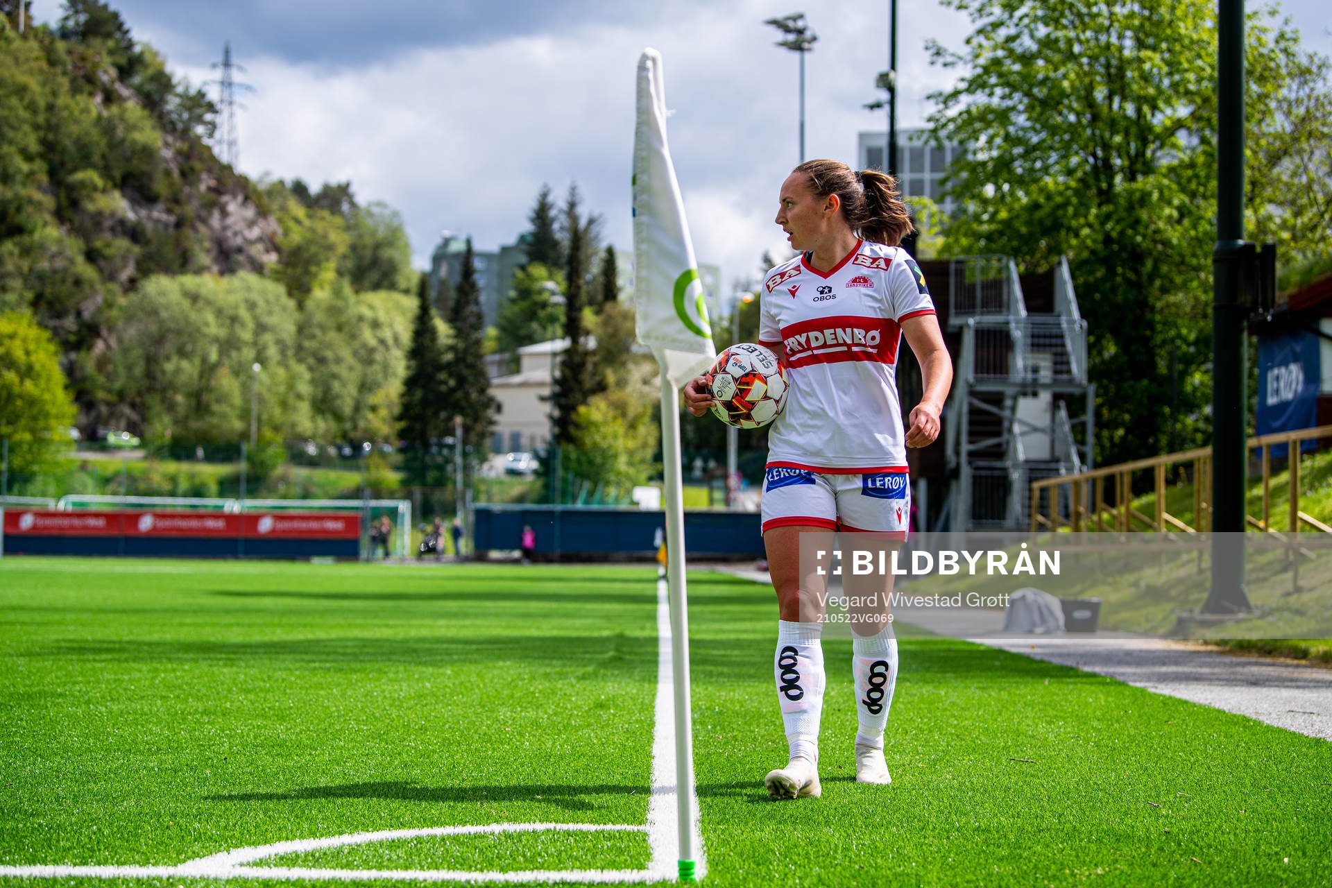 Marit Bratberg Lund of Sandviken during the Toppserien football match between Sandviken and Kolbotn on May 22, 2021 in Bergen. 