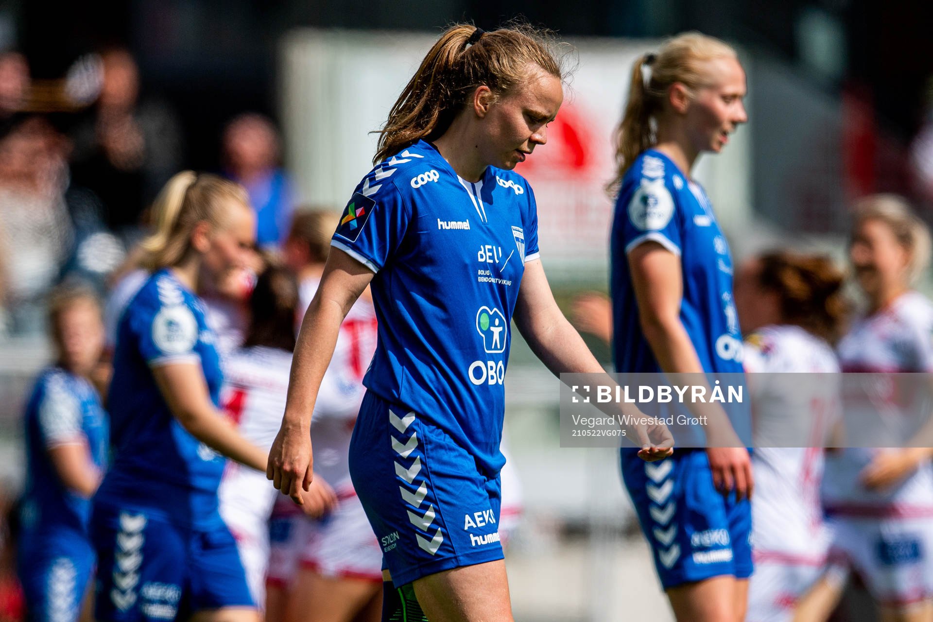 Susanne Oliver Haaland of Kolbotn looks dejected