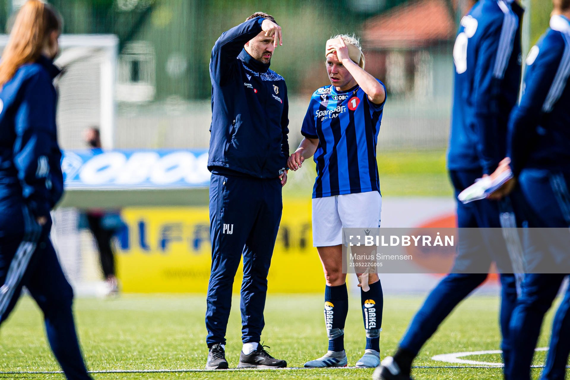 Per Inge Jacobsen, head coach of Stabæk, and Ingrid