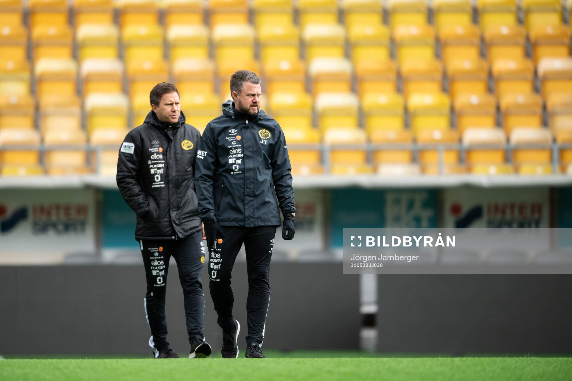 Assisterande tränare Christer Persson och manager Jimmy