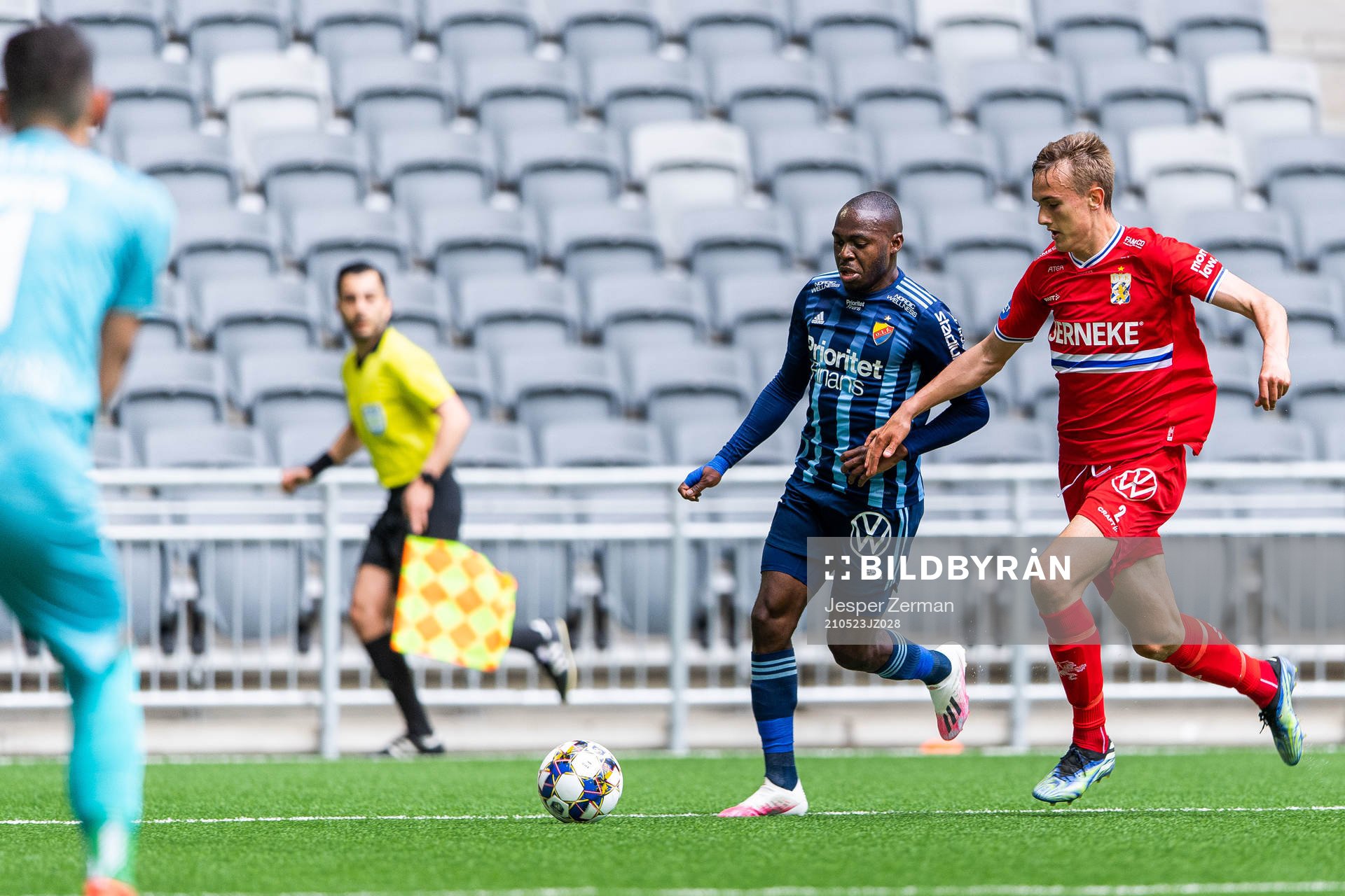 Djurgårdens Edward Chilufya och IFK Göteborgs Jesper