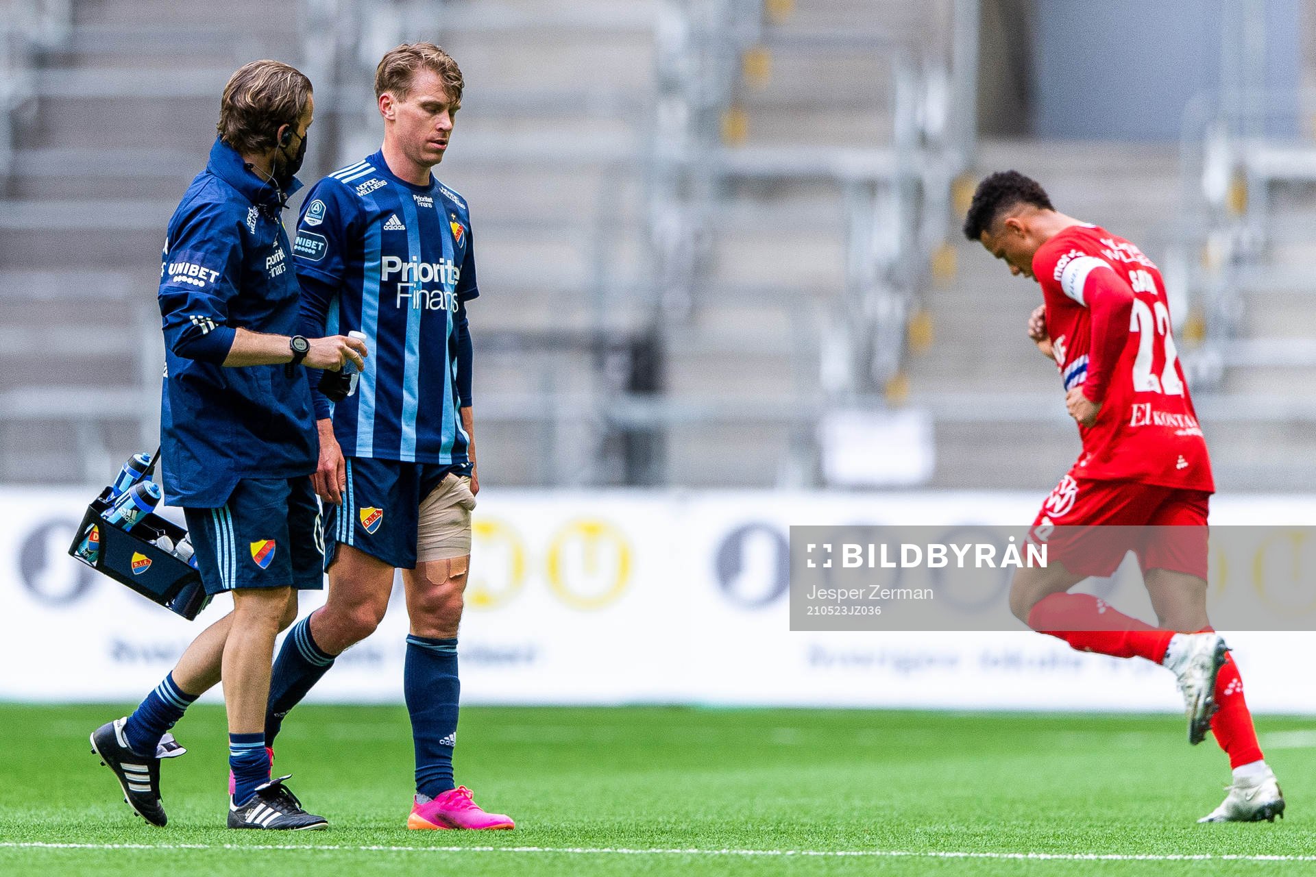 Djurgårdens Rasmus Schüller kliver av skadad