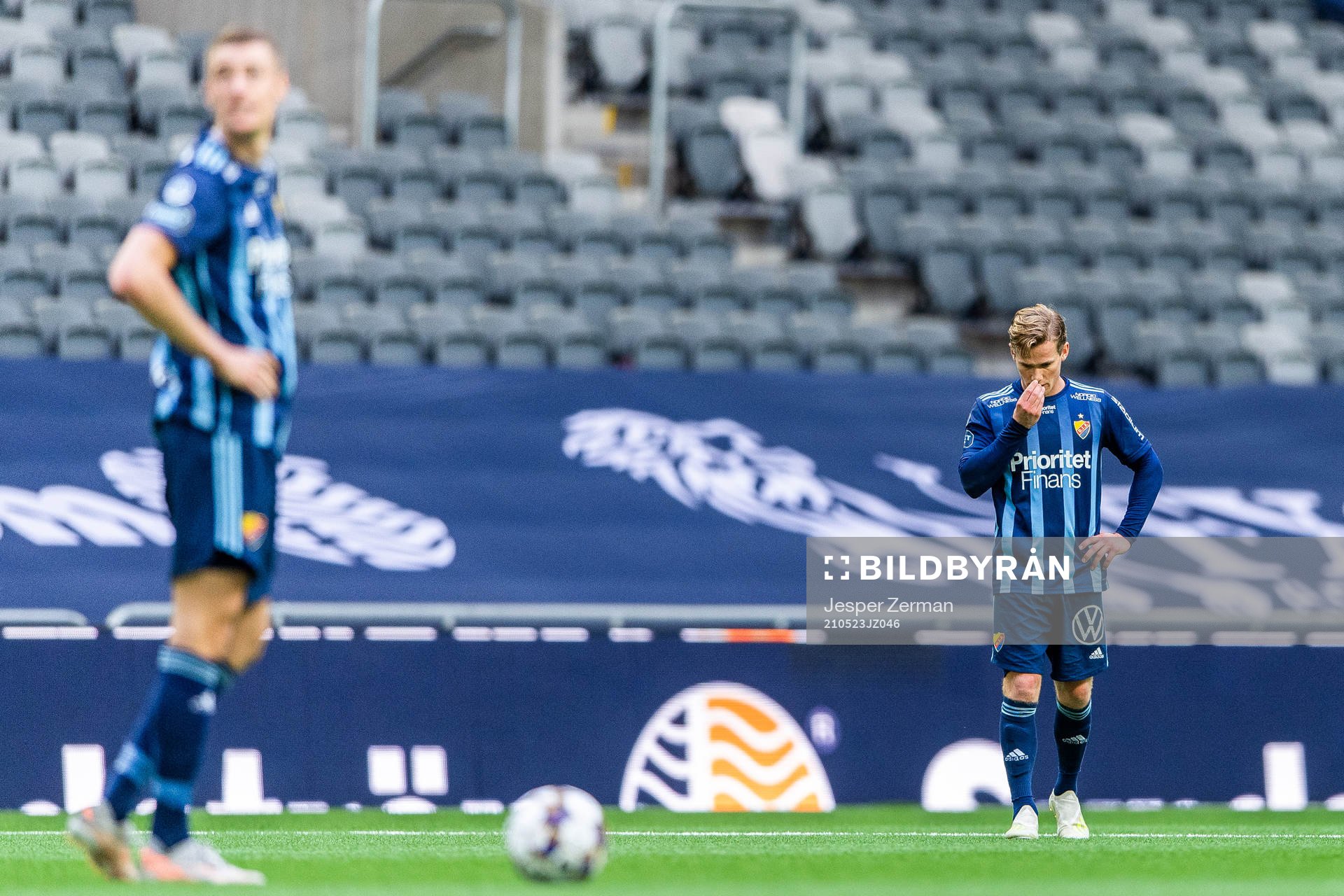 Djurgårdens Hampus Finndell deppar