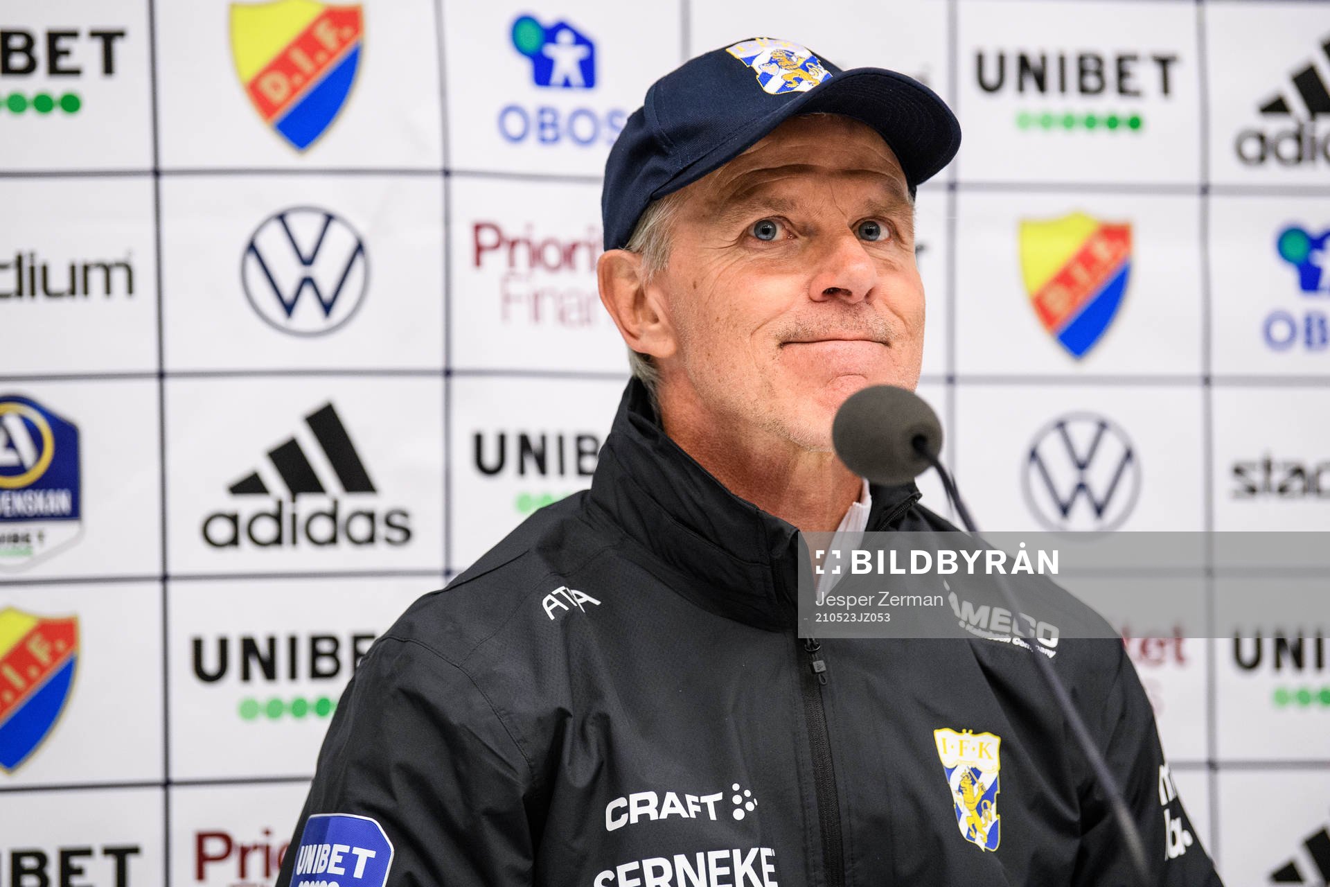 IFK Göteborgs tränare Roland Nilsson på presskonferensen