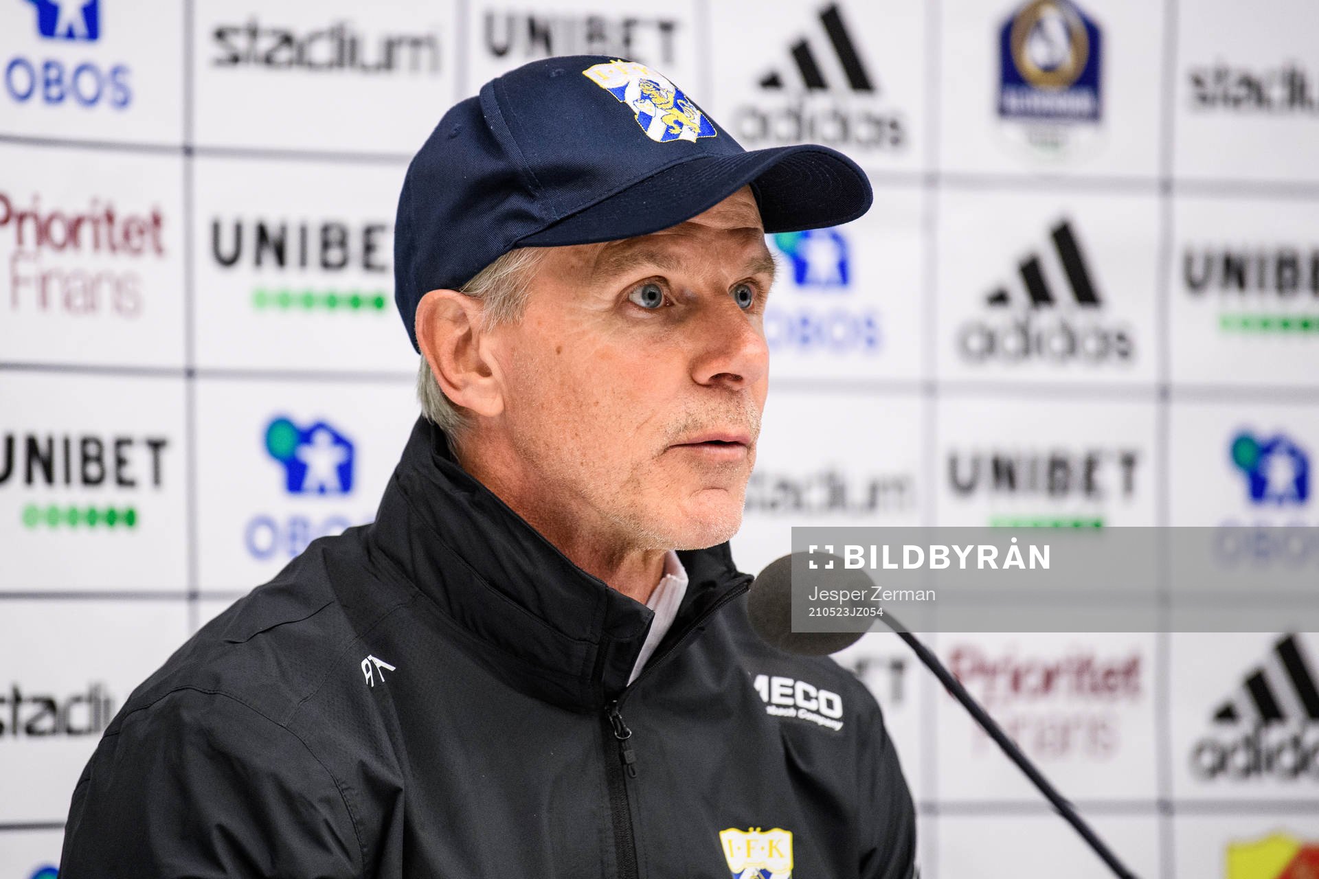 IFK Göteborgs tränare Roland Nilsson på presskonferensen