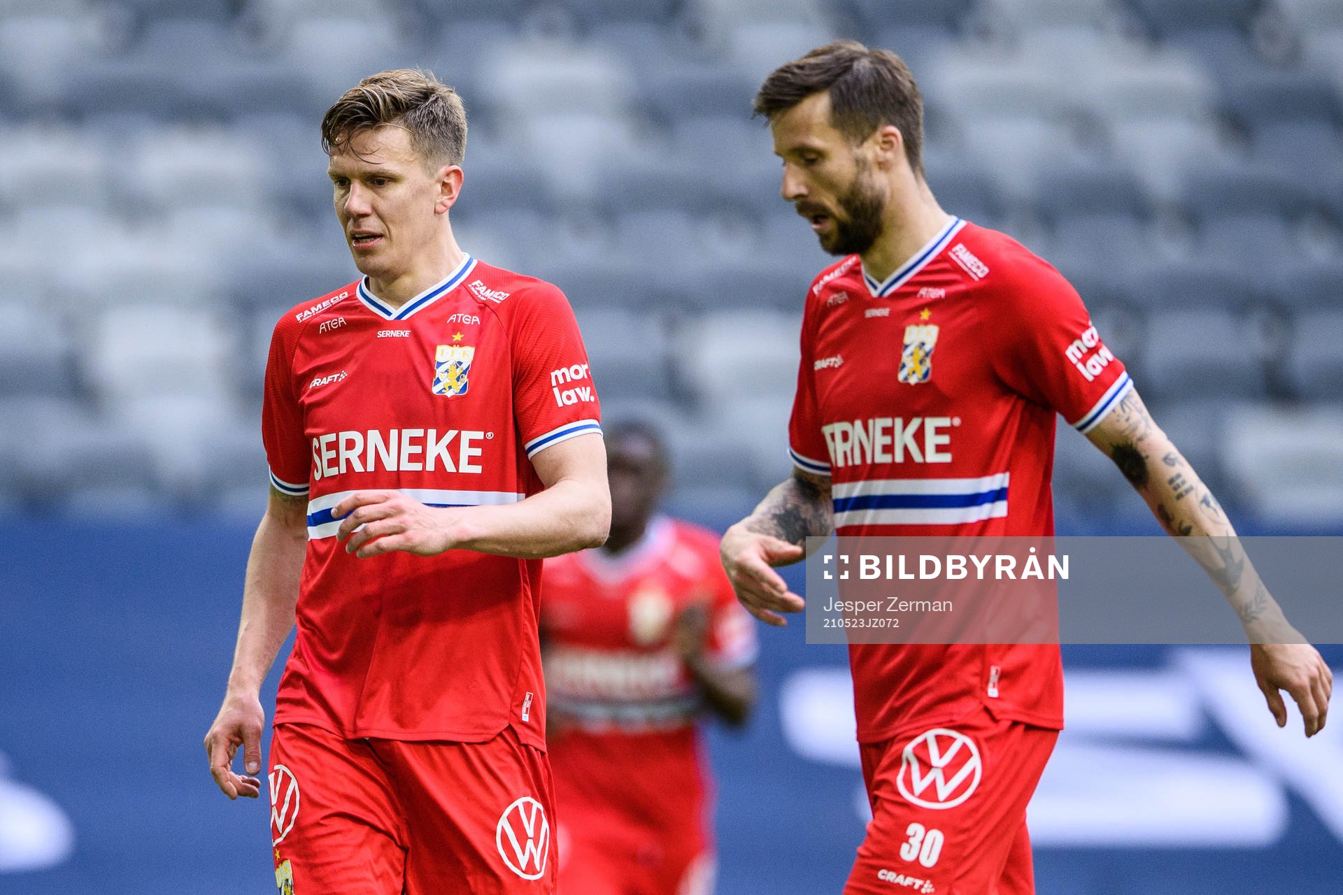 IFK Göteborgs Pontus Wernbloom och Mattias Bjärsmyr