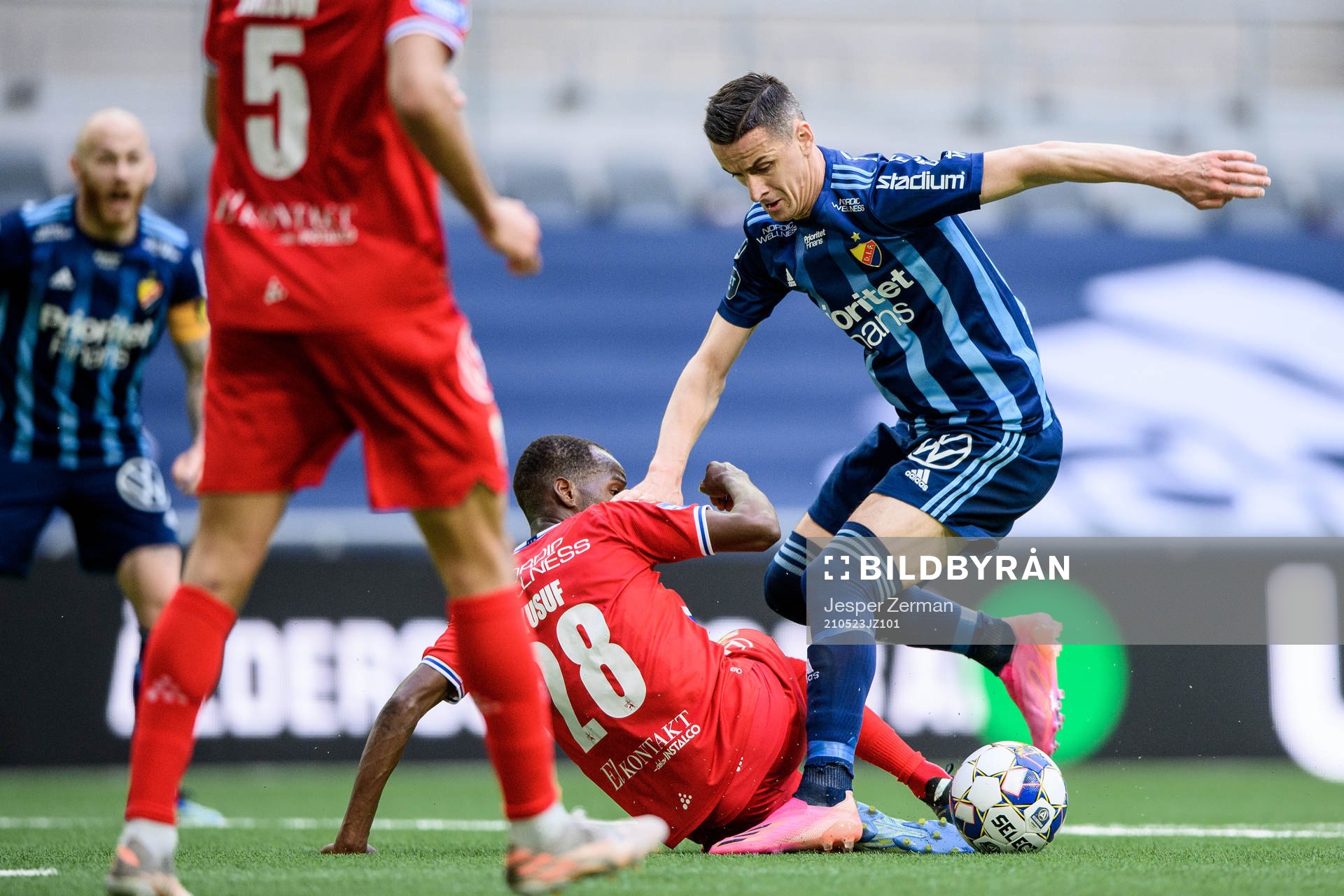 IFK Göteborgs Alhassan Yusuf och Djurgårdens Haris