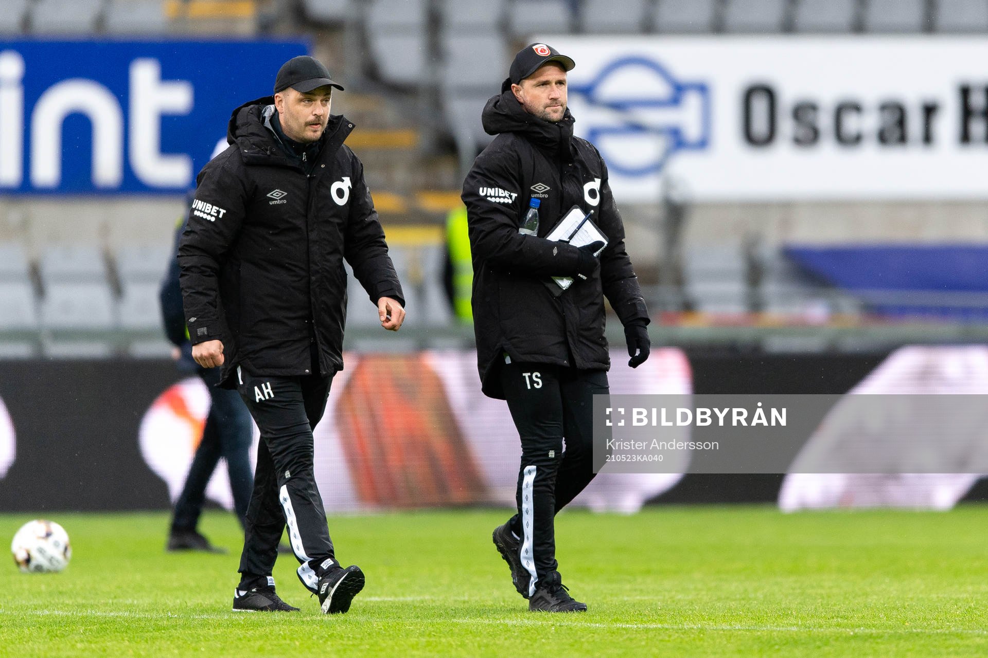 Degerfors tränare Andreas Holmberg och tränare Tobias