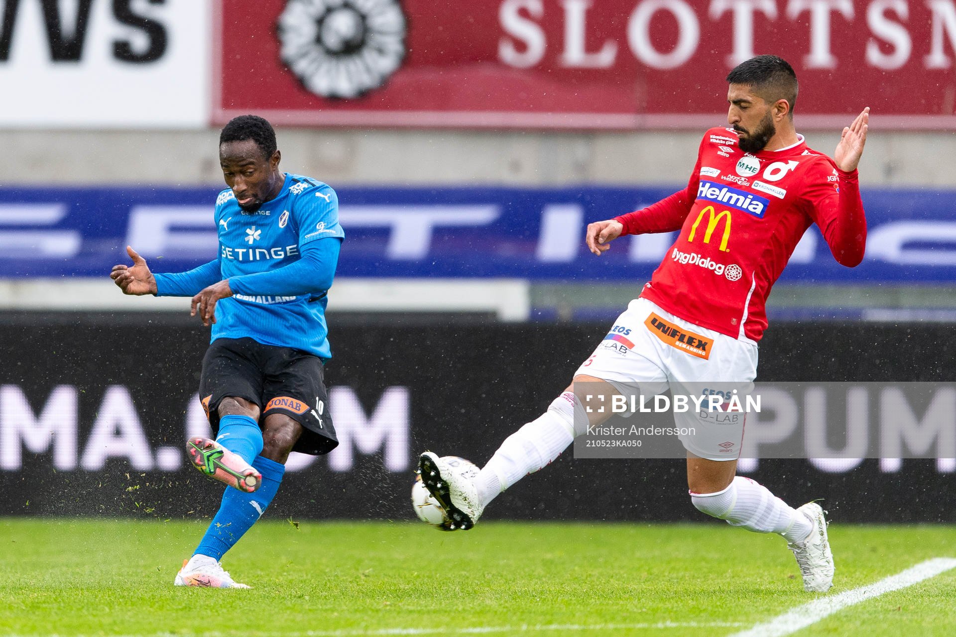Halmstads Sadat Karim och Degerfors Ferhad Ayaz