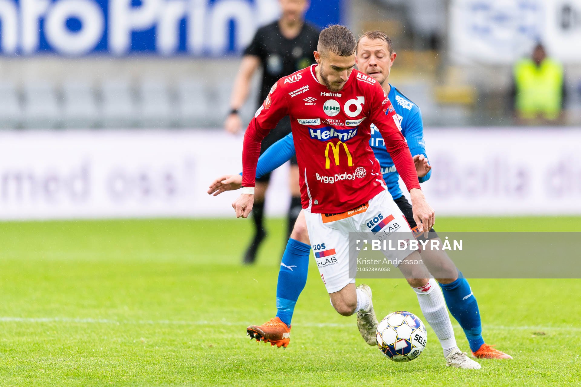 Degerfors Anton Kralj och Halmstads Joel Allansson