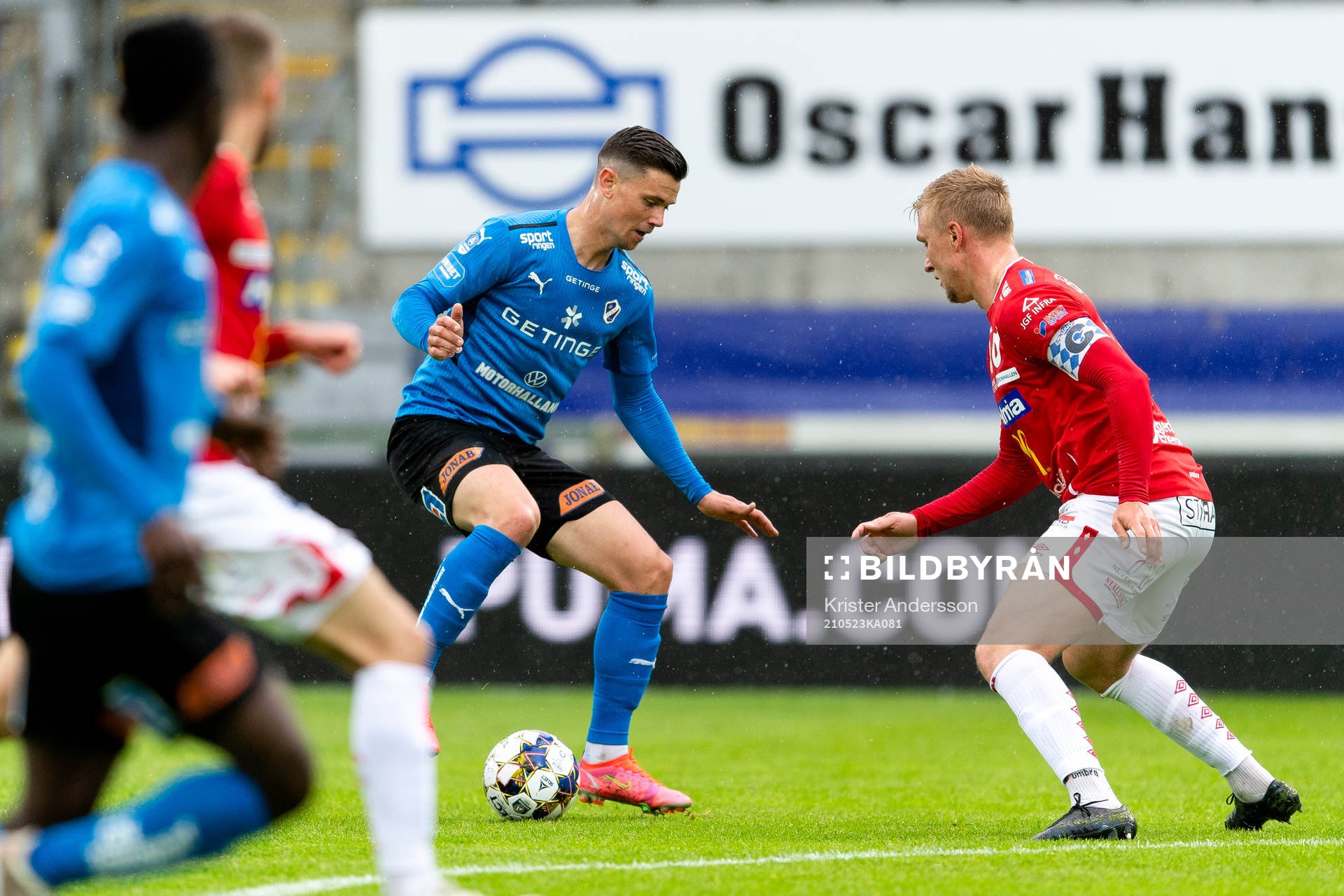 Halmstads Markus Antonsson och Degerfors Oliver Ekroth