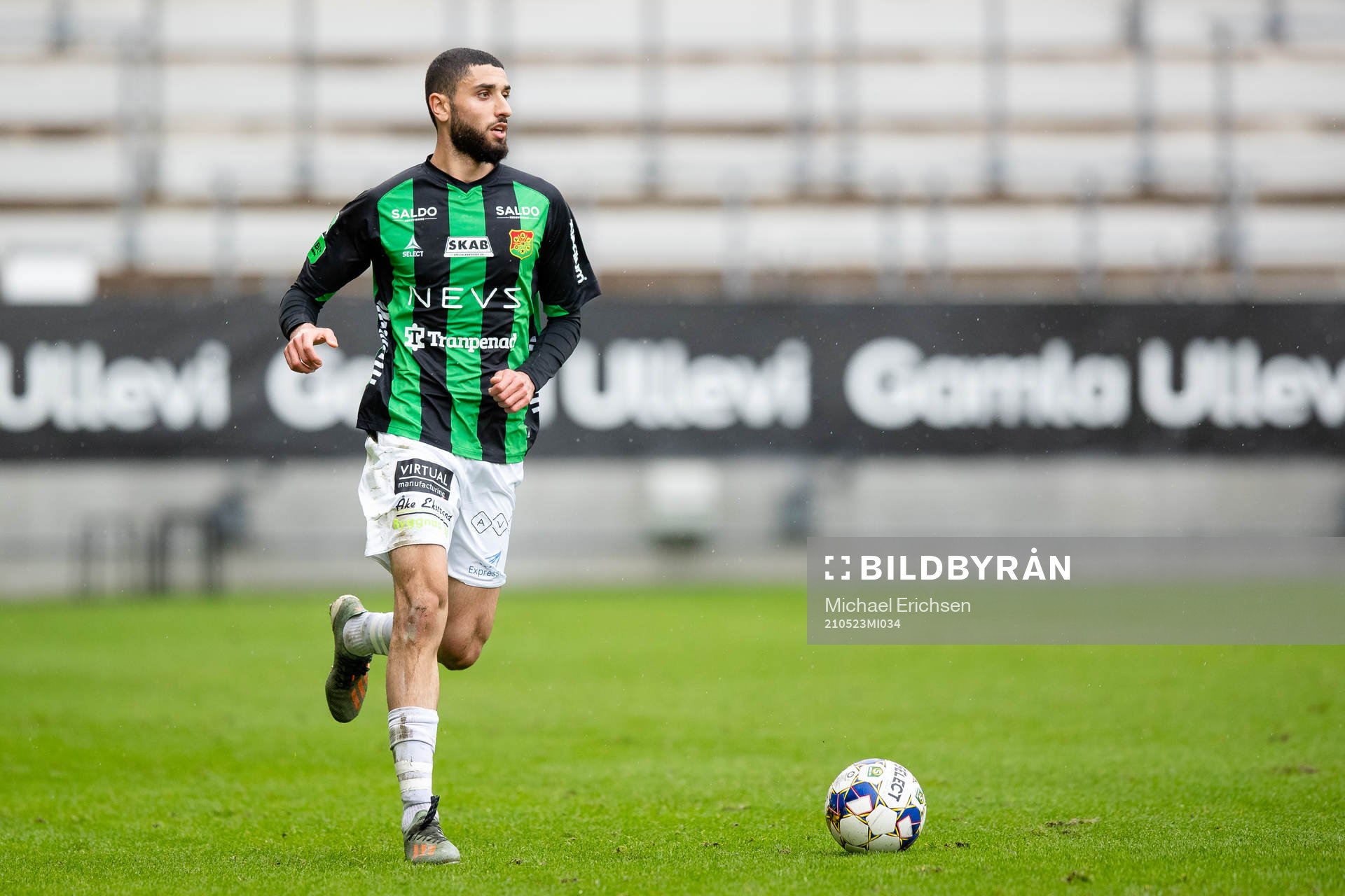 GAIS Aiham Ousou under fotbollsmatchen i Superettan mellan GAIS och Helsingborg den 23 maj 2021 i Göteborg. 